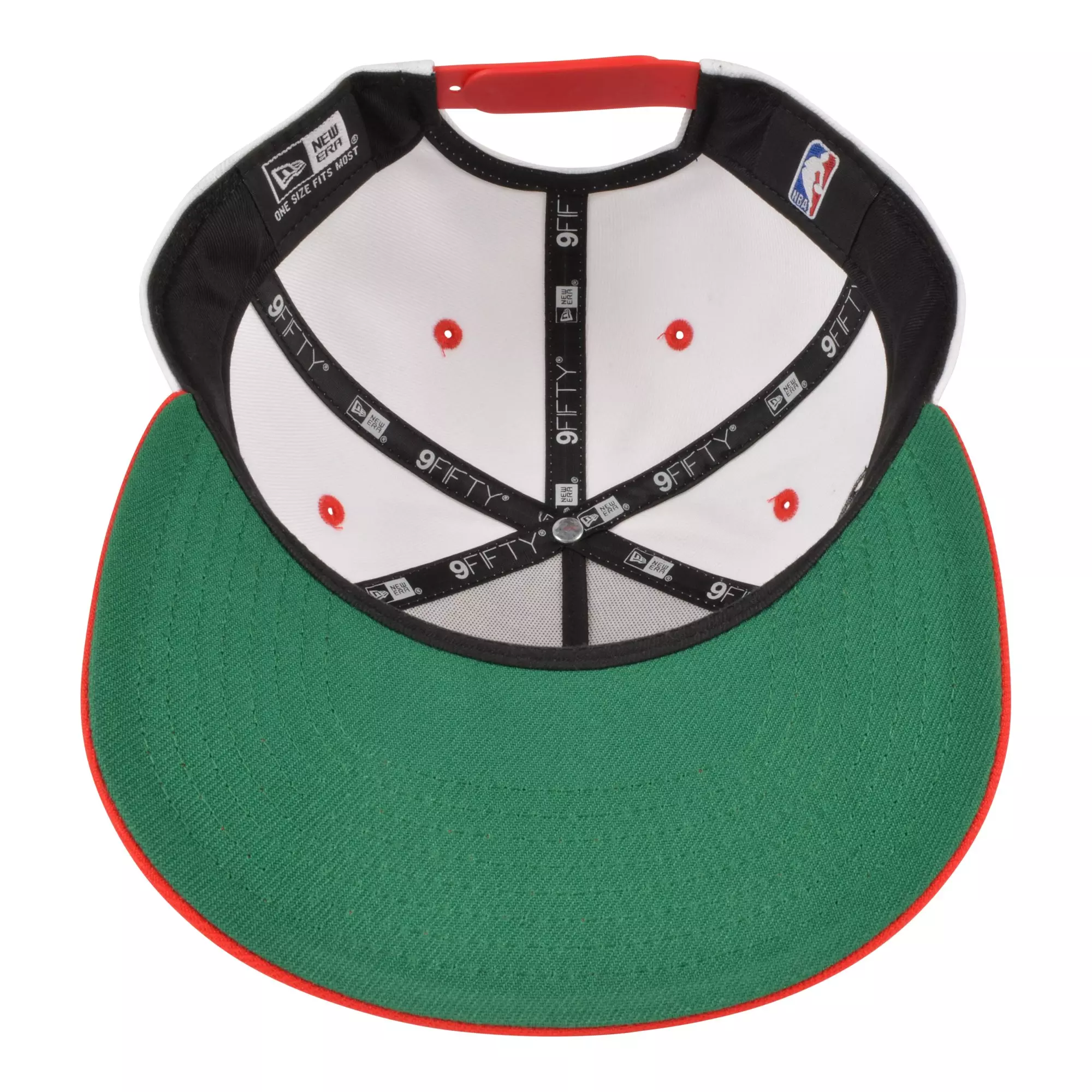 New Era Chicago Bulls 9FIFTY A-Frame Snapback Hat-White/Red - WHITE/RED