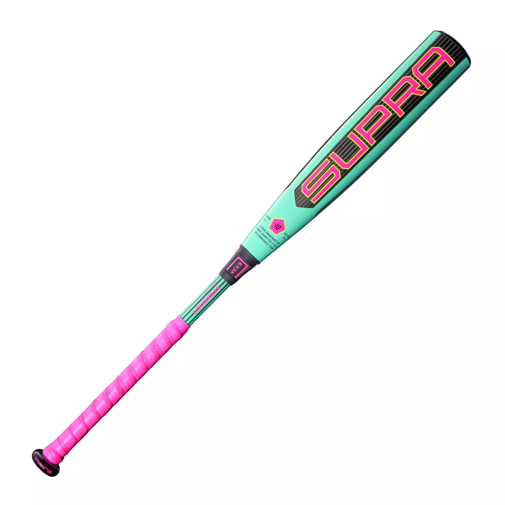 Louisville Slugger Supra USSSA Baseball Bat 2026 (-10) - TEAL/BLACK