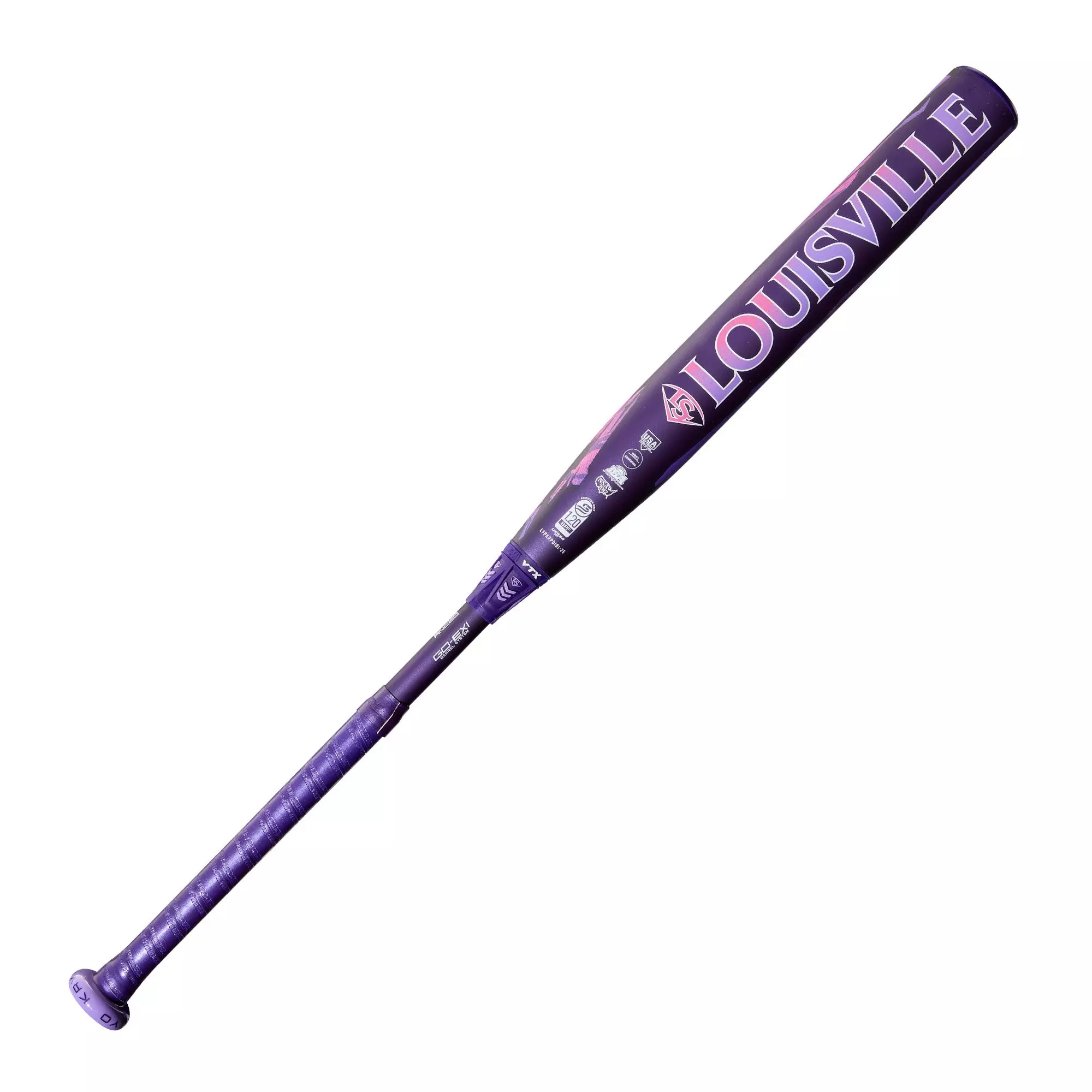 Louisville Slugger Kryo Thundernight Fastpitch Softball Bat (-10) 2026 - PURPLE/PINK