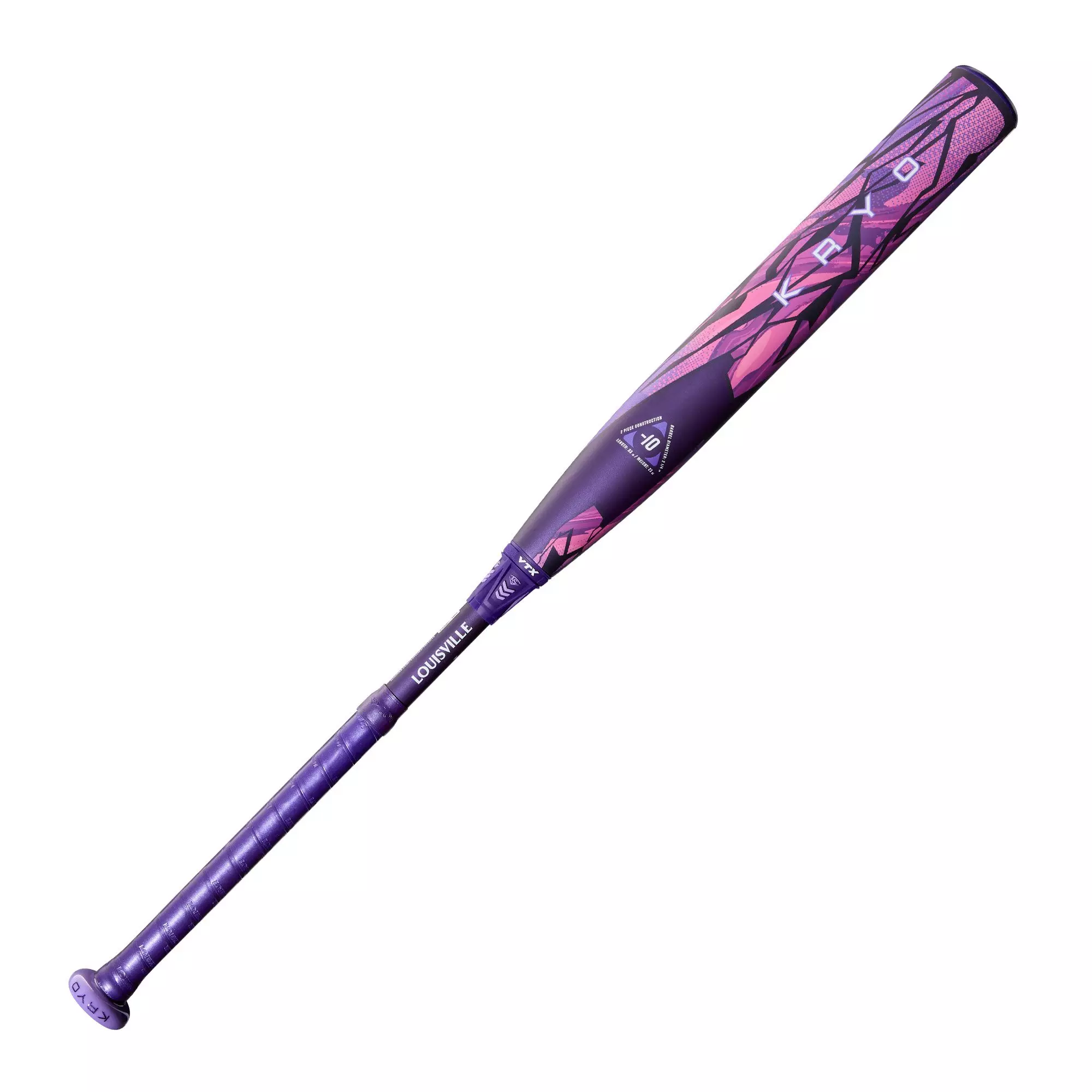 Louisville Slugger Kryo Thundernight Fastpitch Softball Bat (-10) 2026 - PURPLE/PINK