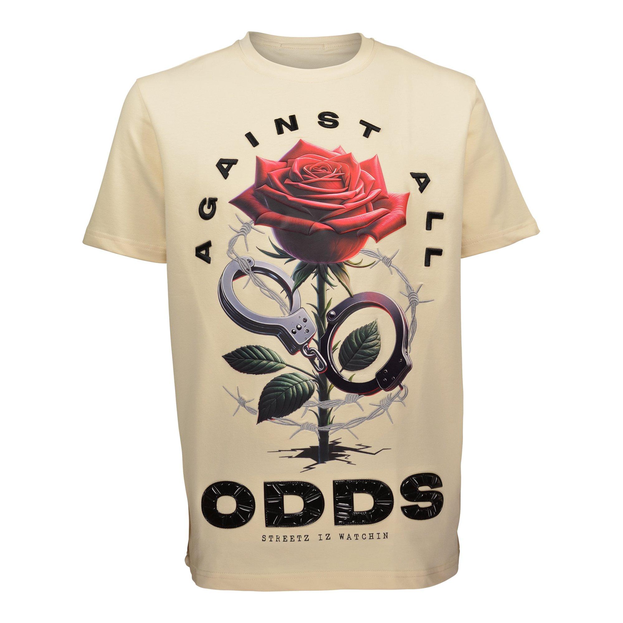 Streetz Iz Watchin Against All Odds Men's Graphic T-Shirt - Cream