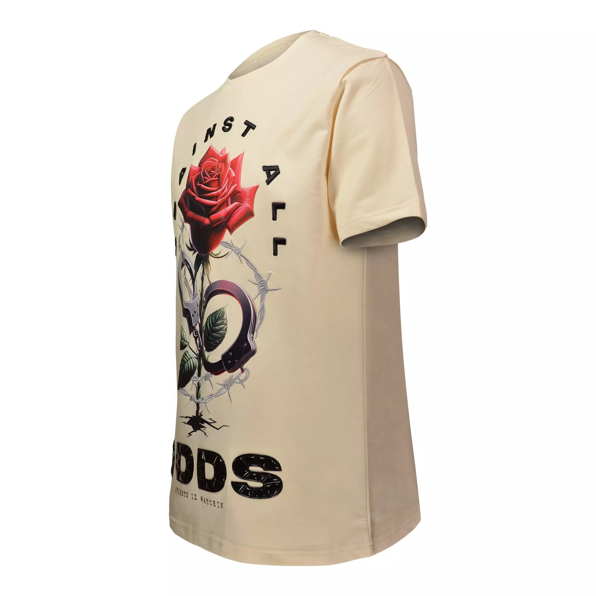 Streetz Iz Watchin Men's Against All Odds Tee - Cream - CREAM