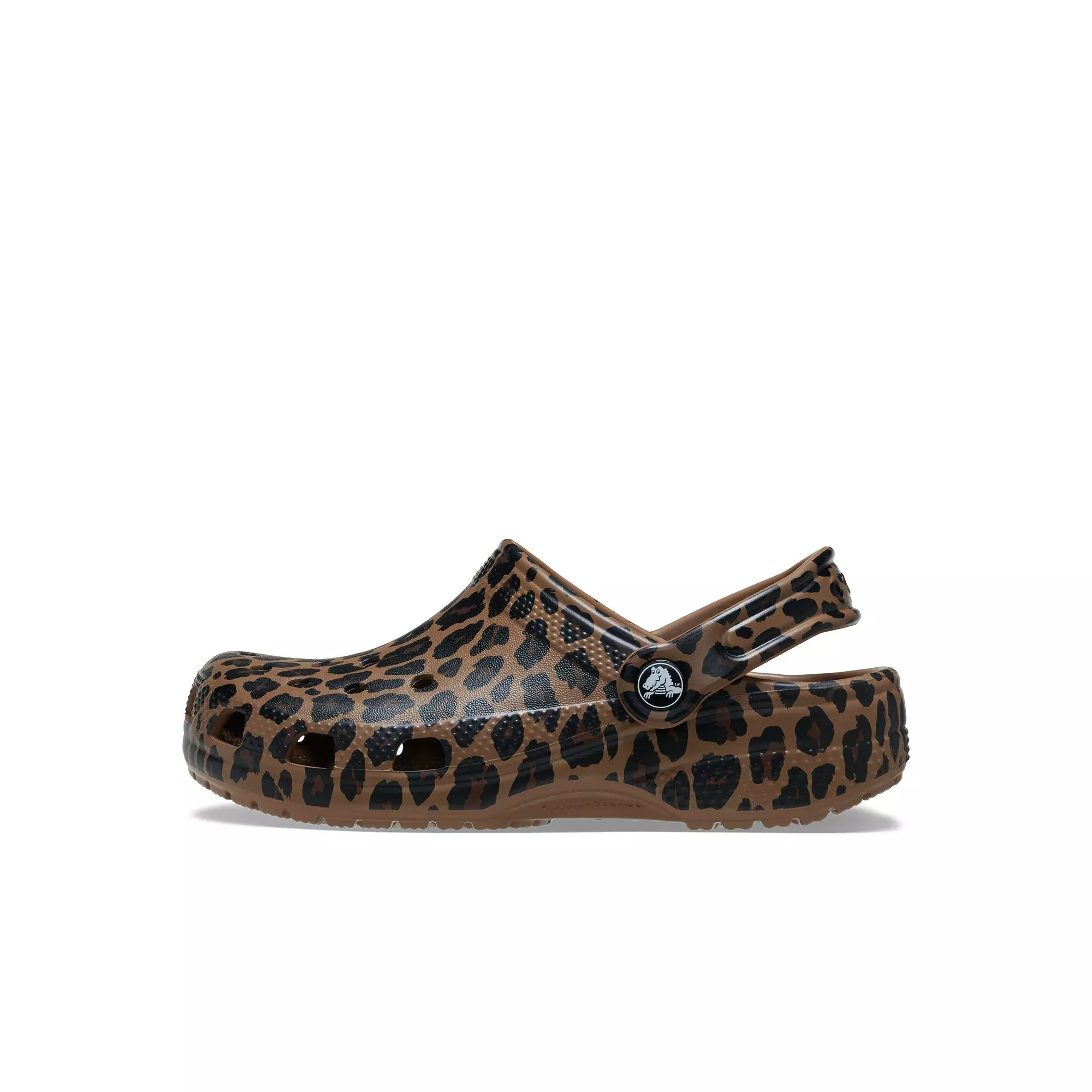 Crocs Classic "Leopard Print" Preschool Girls' Clog - BROWN