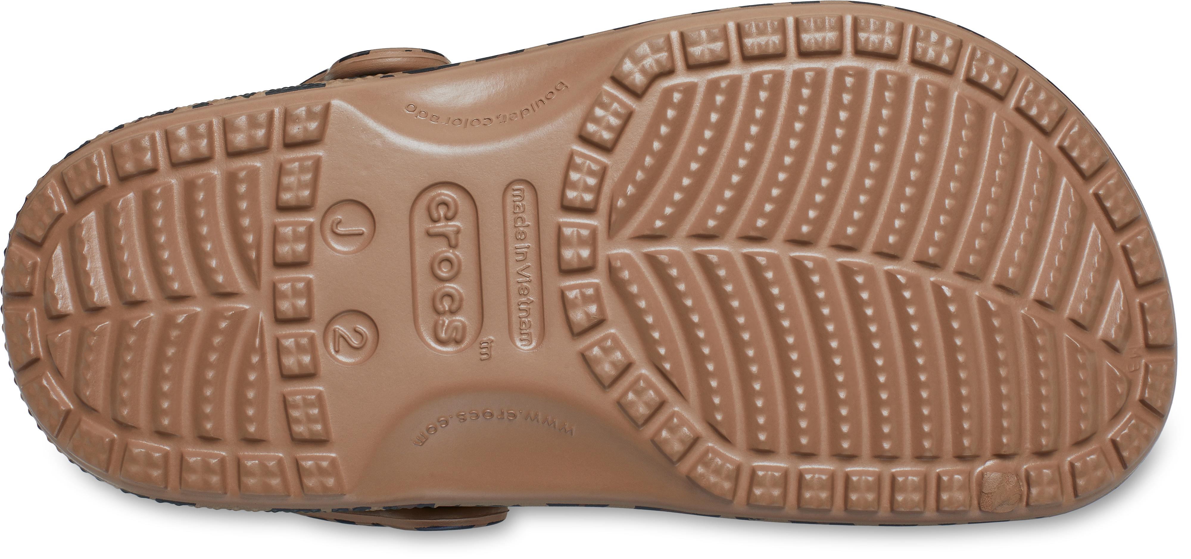 Crocs Classic "Leopard Print" Preschool Girls' Clog - BROWN Thumbnail View 3