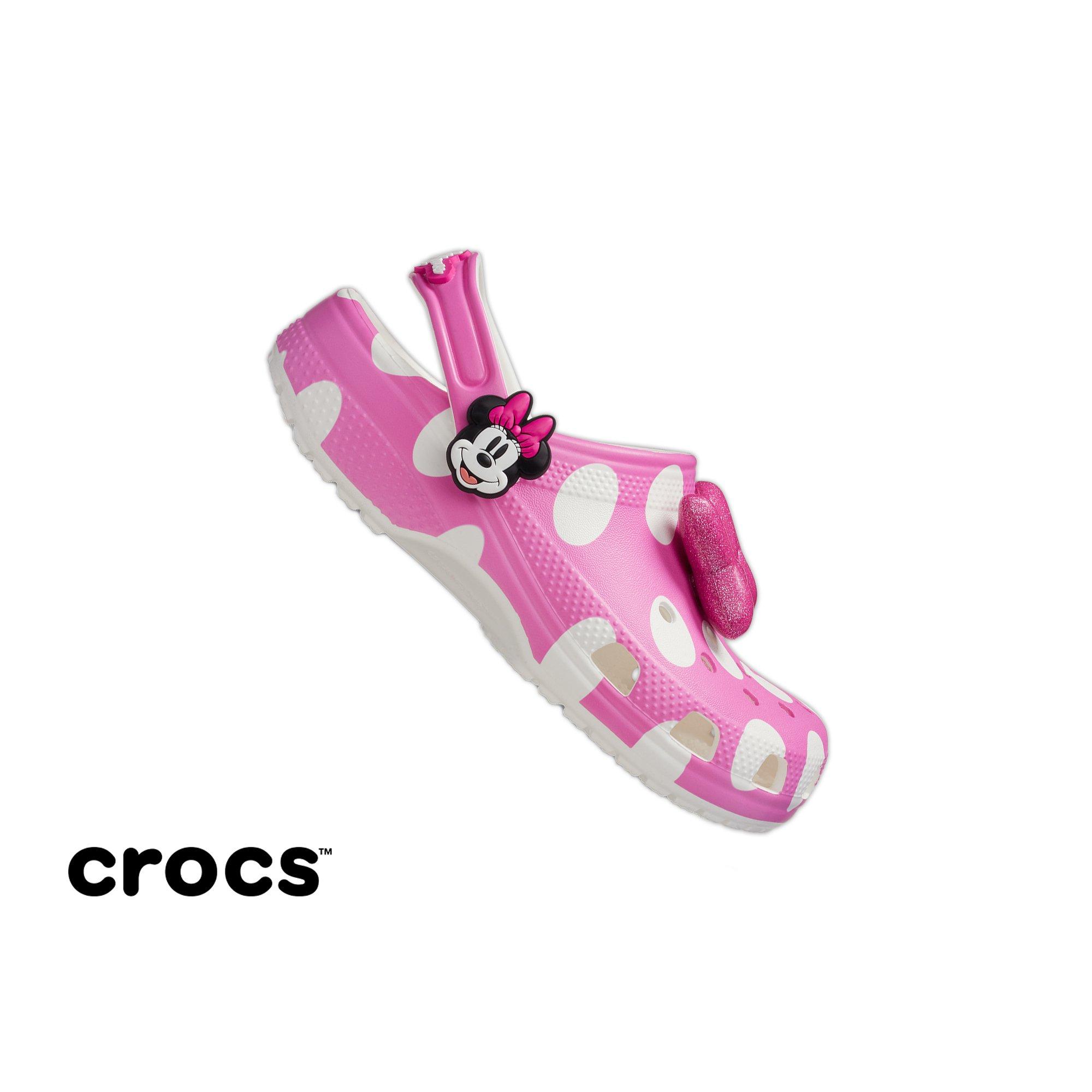 Crocs x Disney Minnie Mouse Preschool Girls' Clog - PINK Thumbnail View 1
