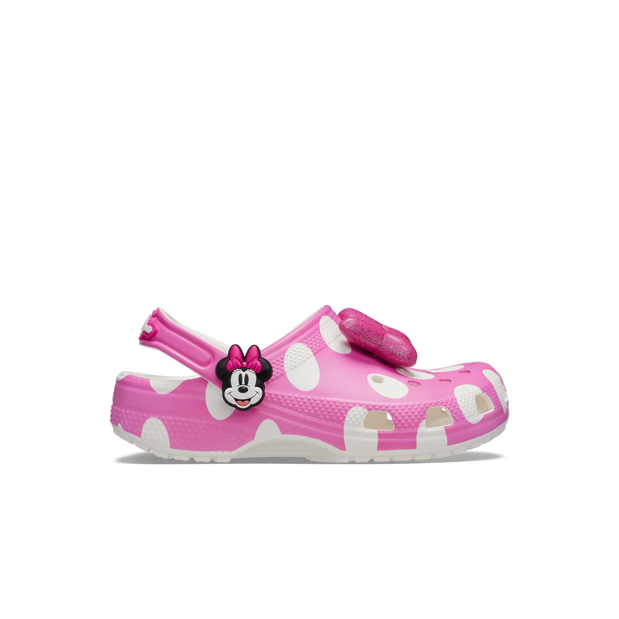 Crocs x Disney Minnie Mouse Preschool Girls' Clog - PINK Thumbnail View 2