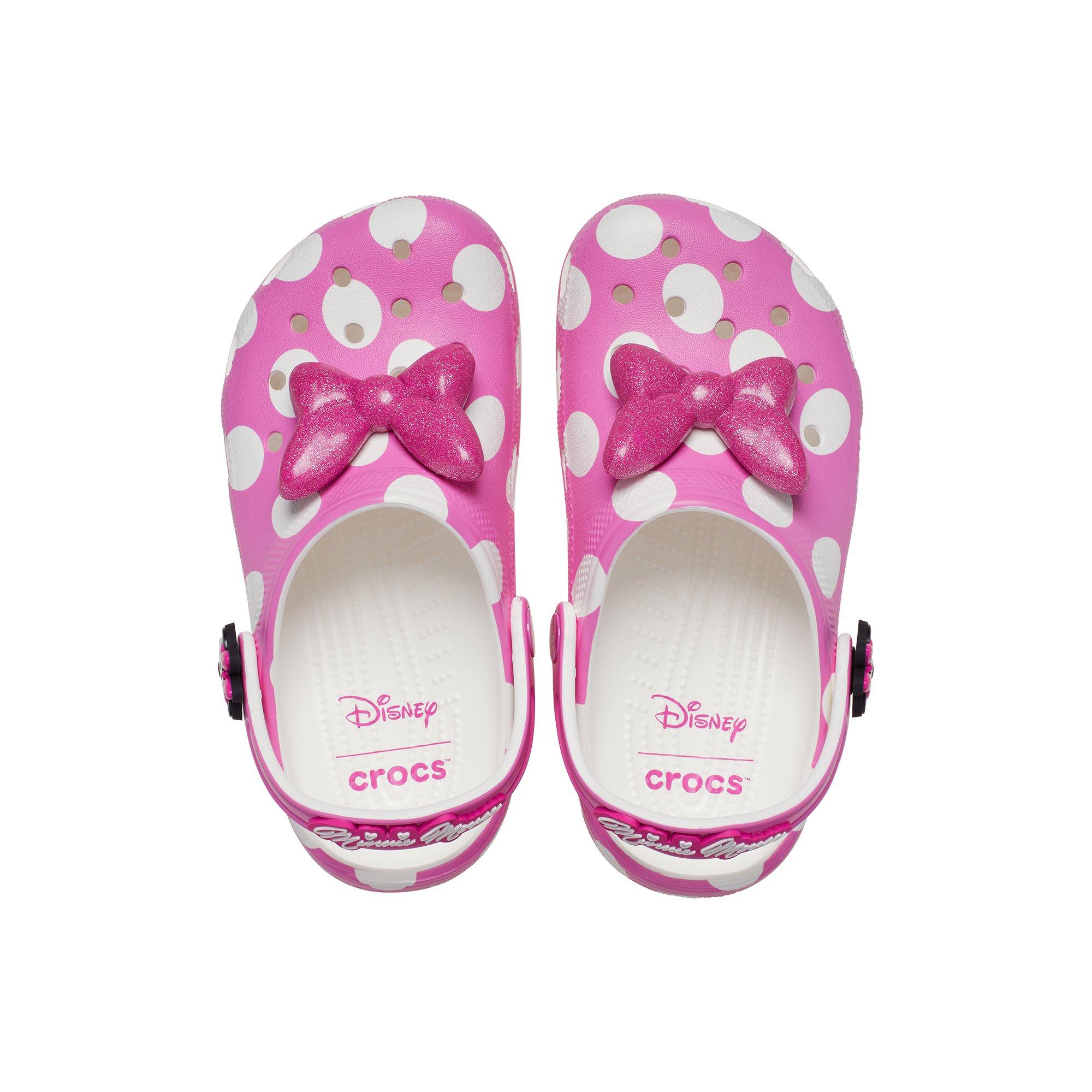 Crocs x Disney Minnie Mouse Preschool Girls' Clog - PINK Thumbnail View 7