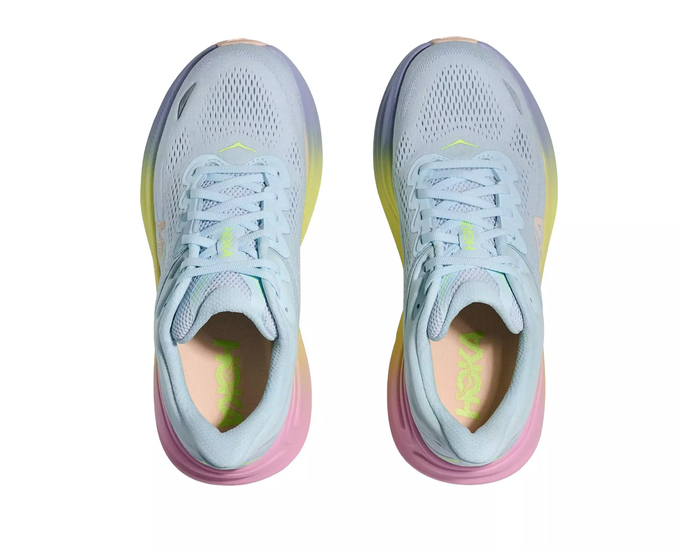 Hoka Bondi 9 "Glimmering Blue/Overcast" Women's Running Shoe - BLUE