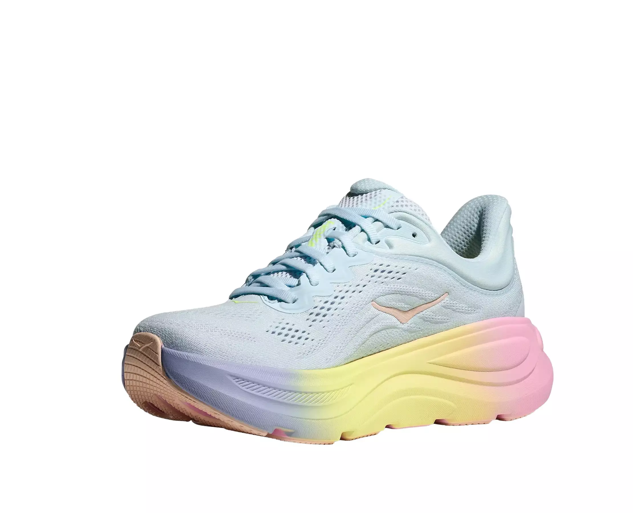 Hoka Bondi 9 "Glimmering Blue/Overcast" Women's Running Shoe - BLUE