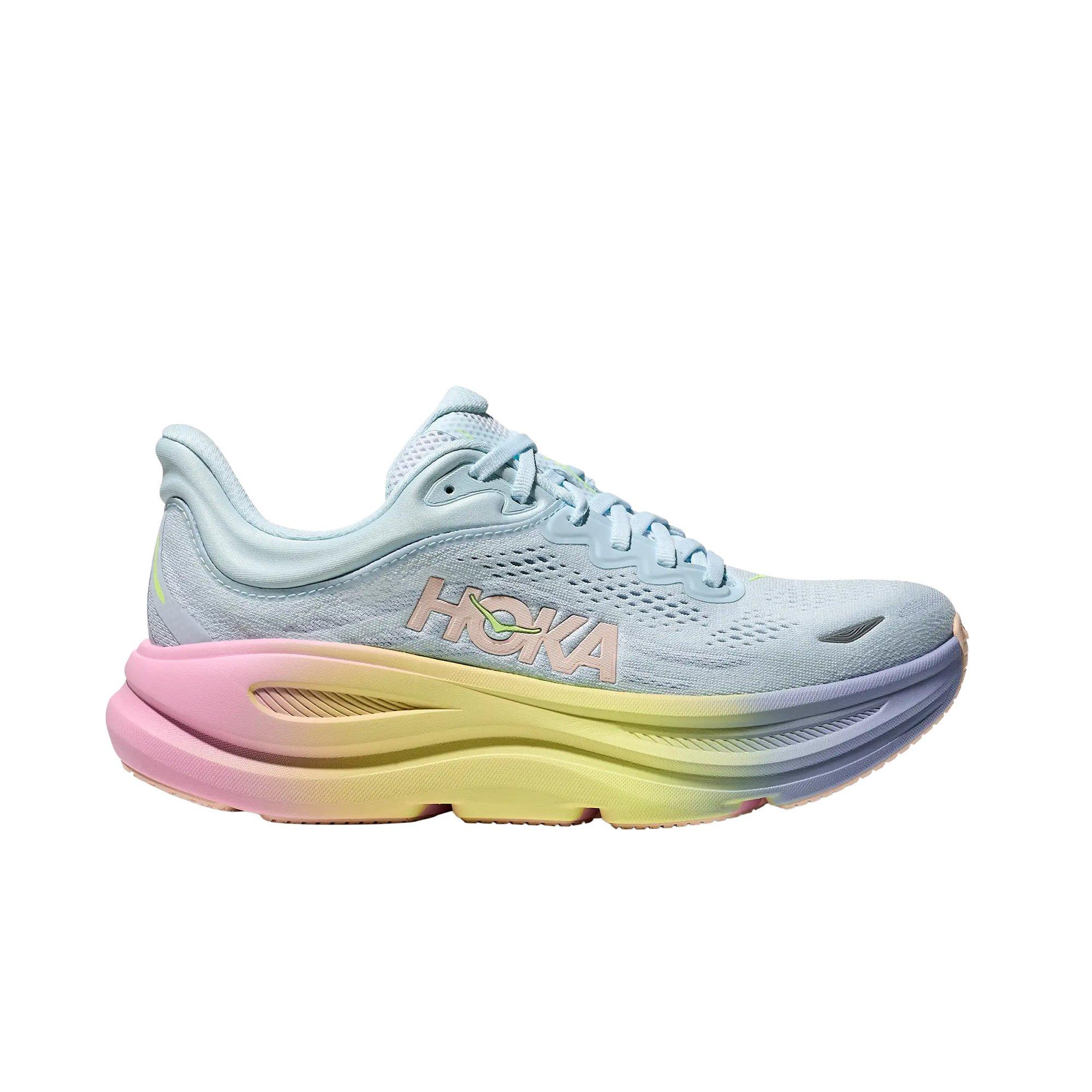 Hoka Bondi 9 "Glimmering Blue/Overcast" Women's Running Shoe - BLUE Thumbnail View 1