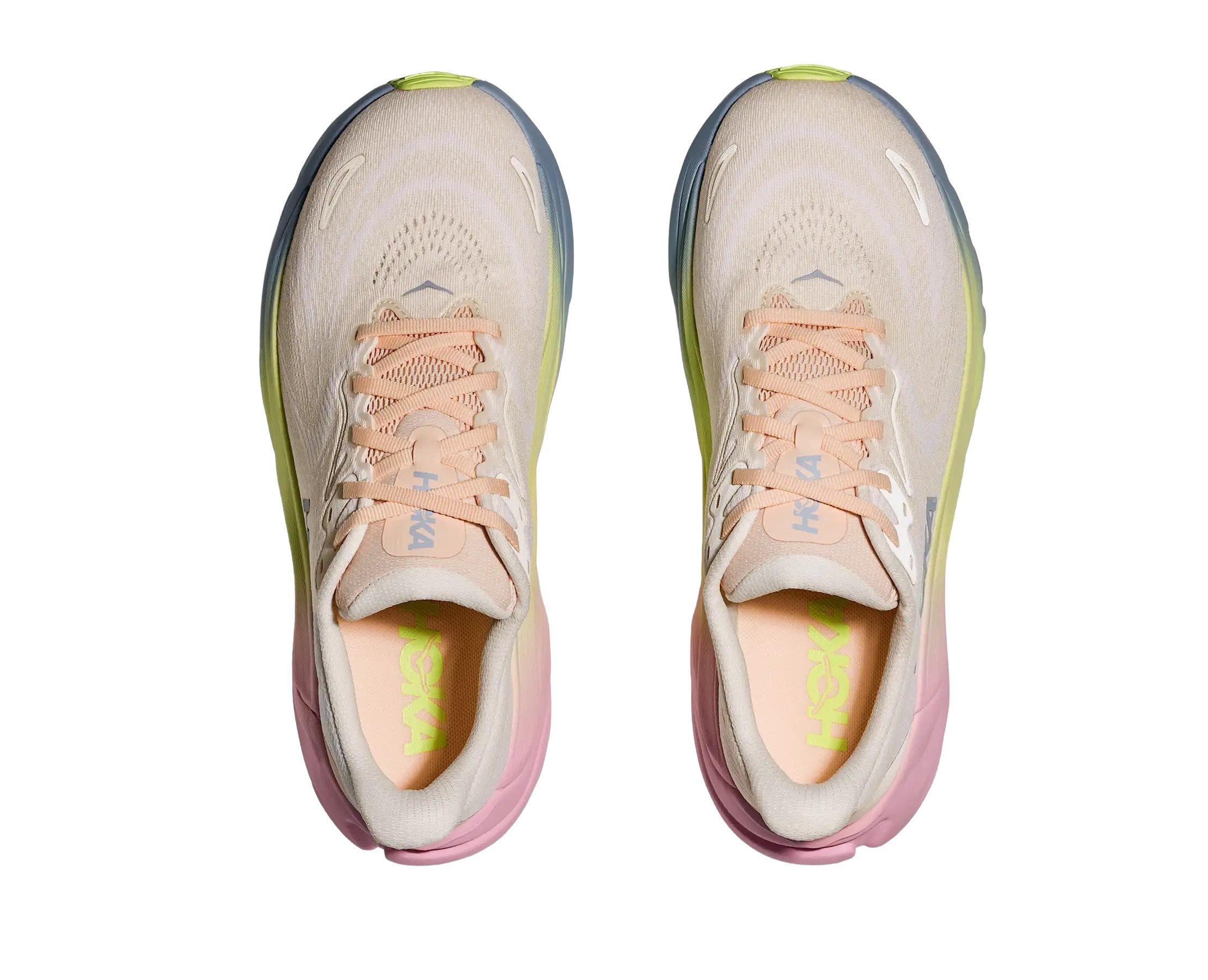 Hoka Arahi 8 "Alabaster/Tangerine Glow" Women's Running Shoe - TAN/ORANGE Thumbnail View 2