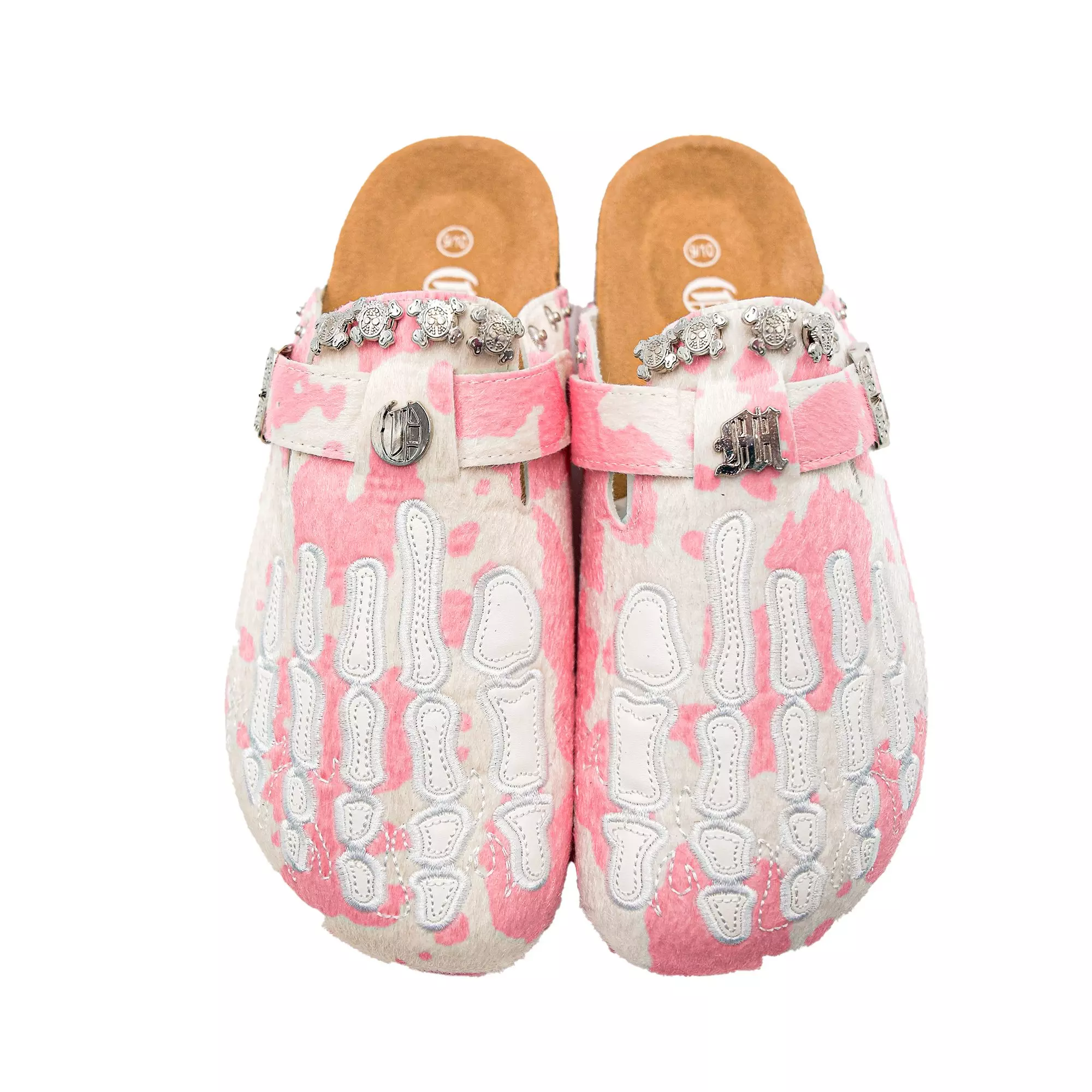 Octavious Marks "Pink Cow" Unisex Clog - PINK/WHITE