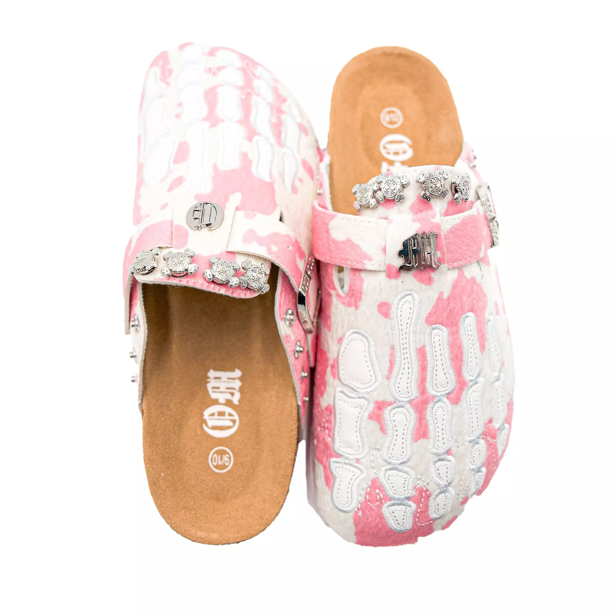 Octavious Marks "Pink Cow" Unisex Clog - PINK/WHITE