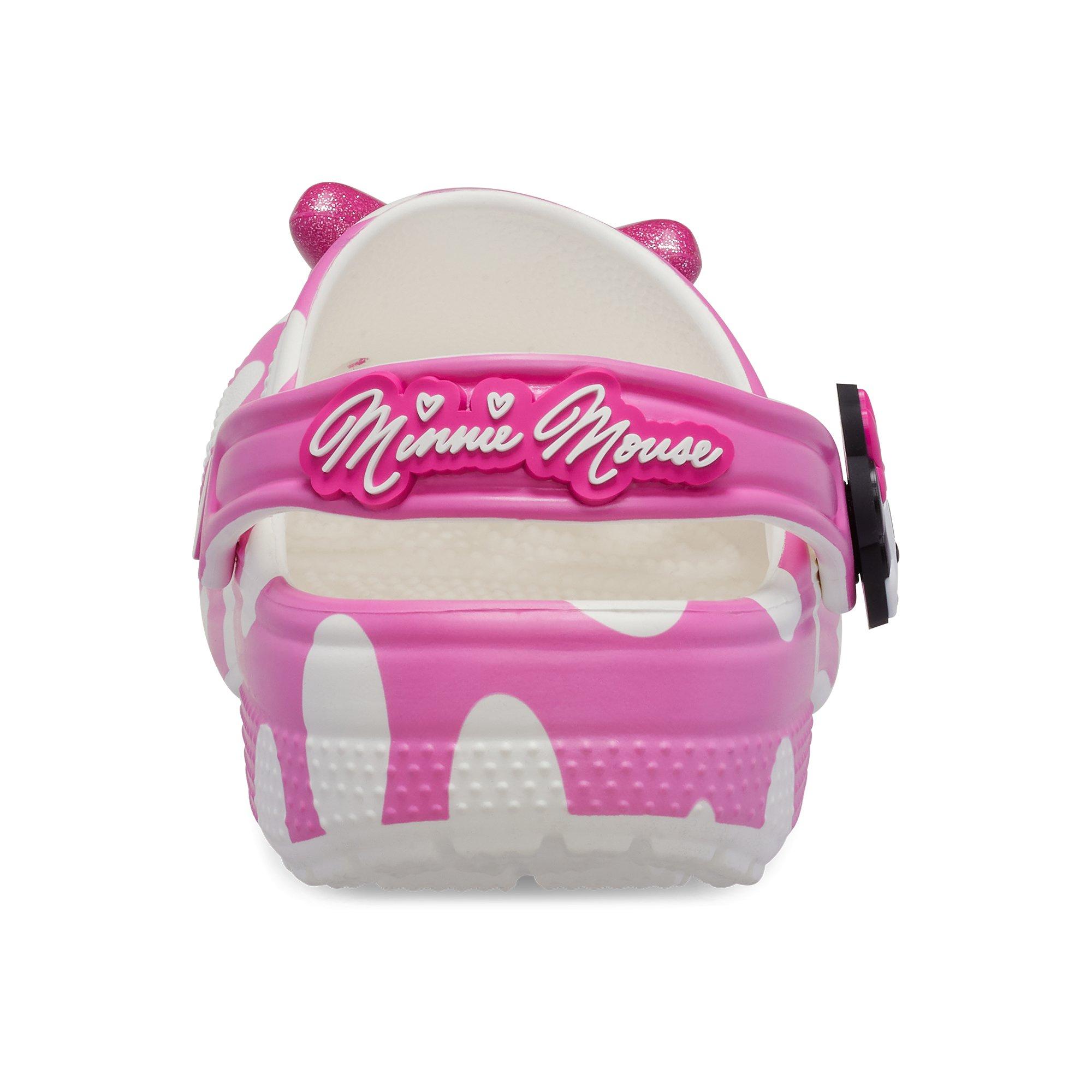 Crocs x Disney Minnie Mouse Grade School Girls' Clog - PINK Thumbnail View 6