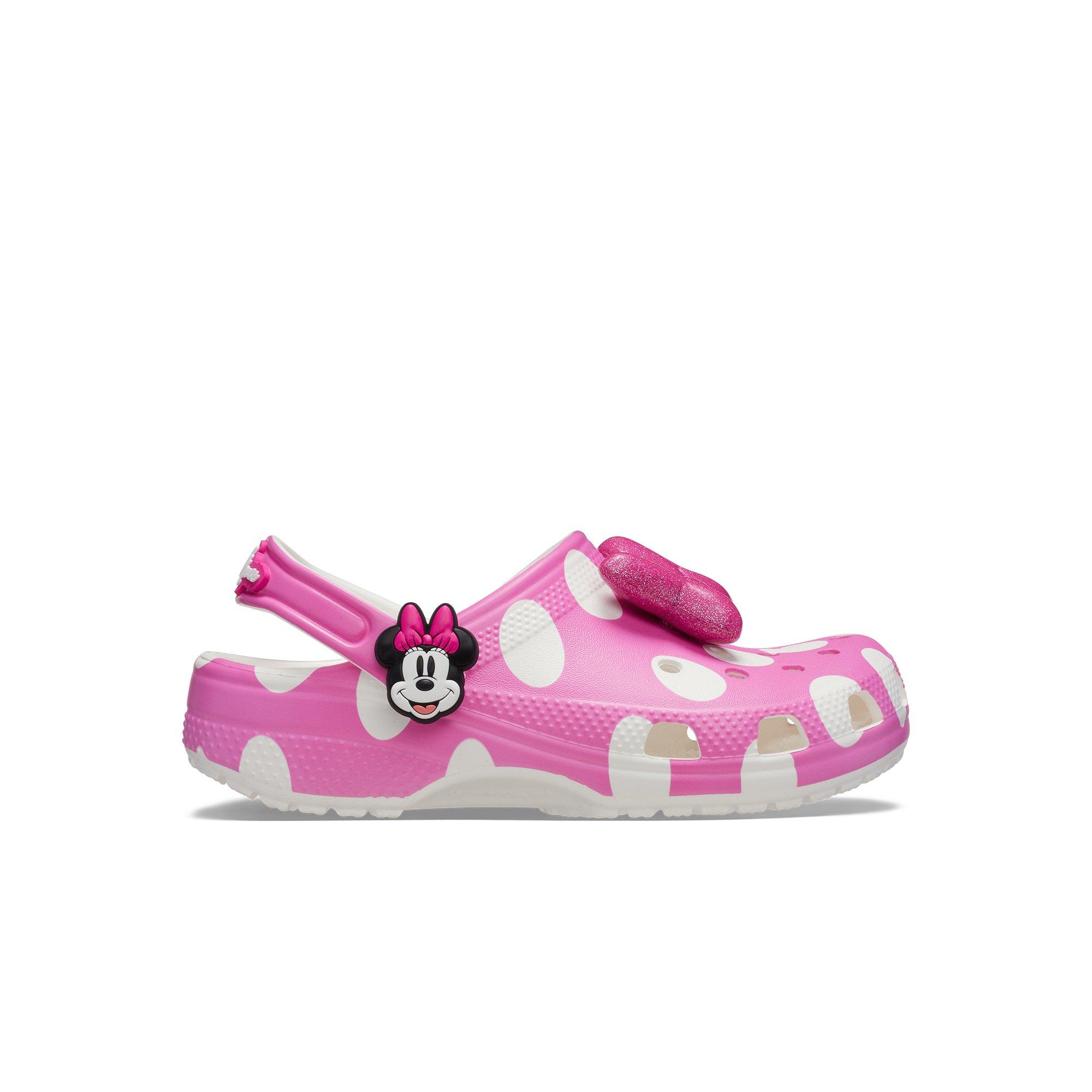 Crocs x Disney Minnie Mouse Grade School Girls' Clog - PINK Thumbnail View 2