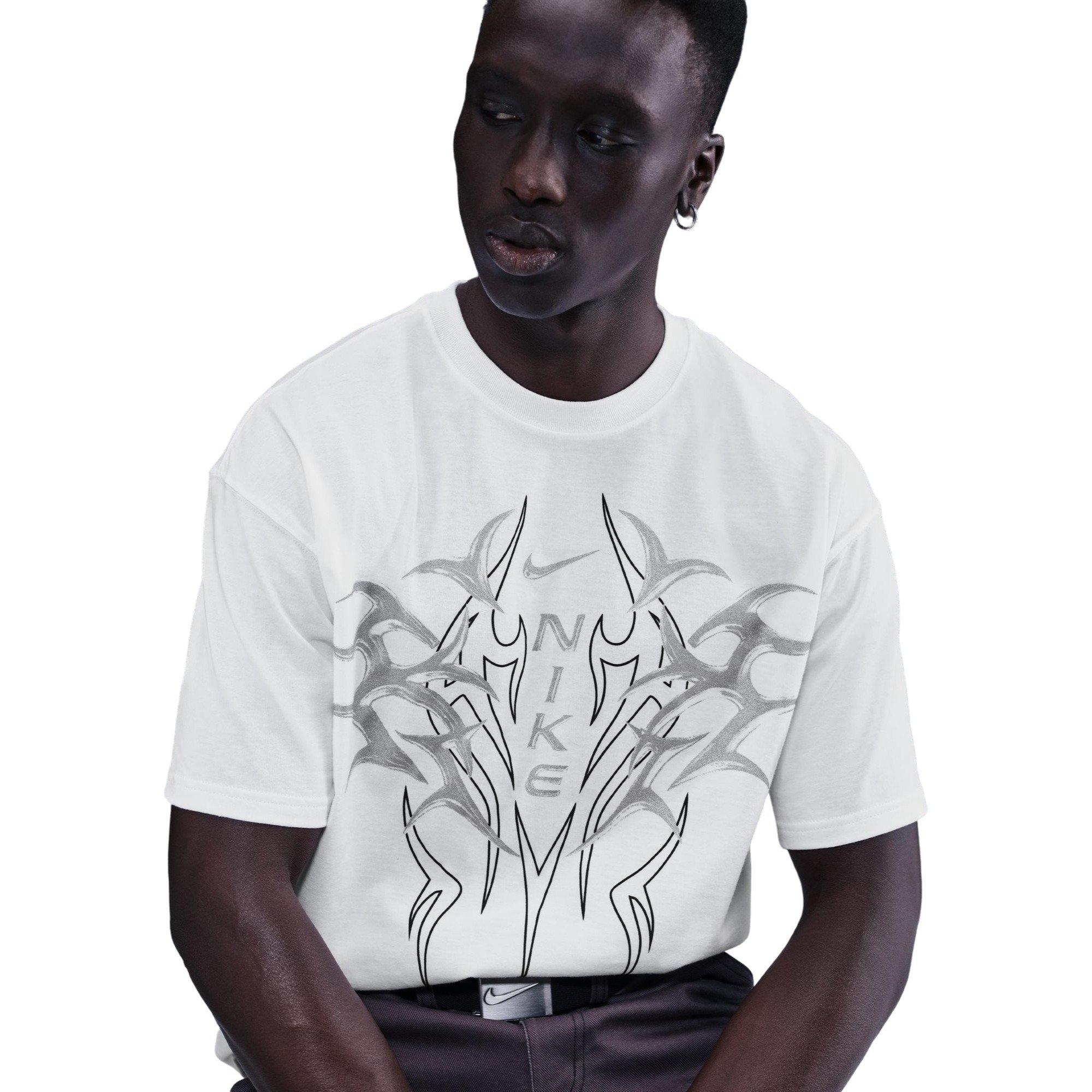 Nike Men's Sportswear Max90 Tee-White - WHITE Thumbnail View 5