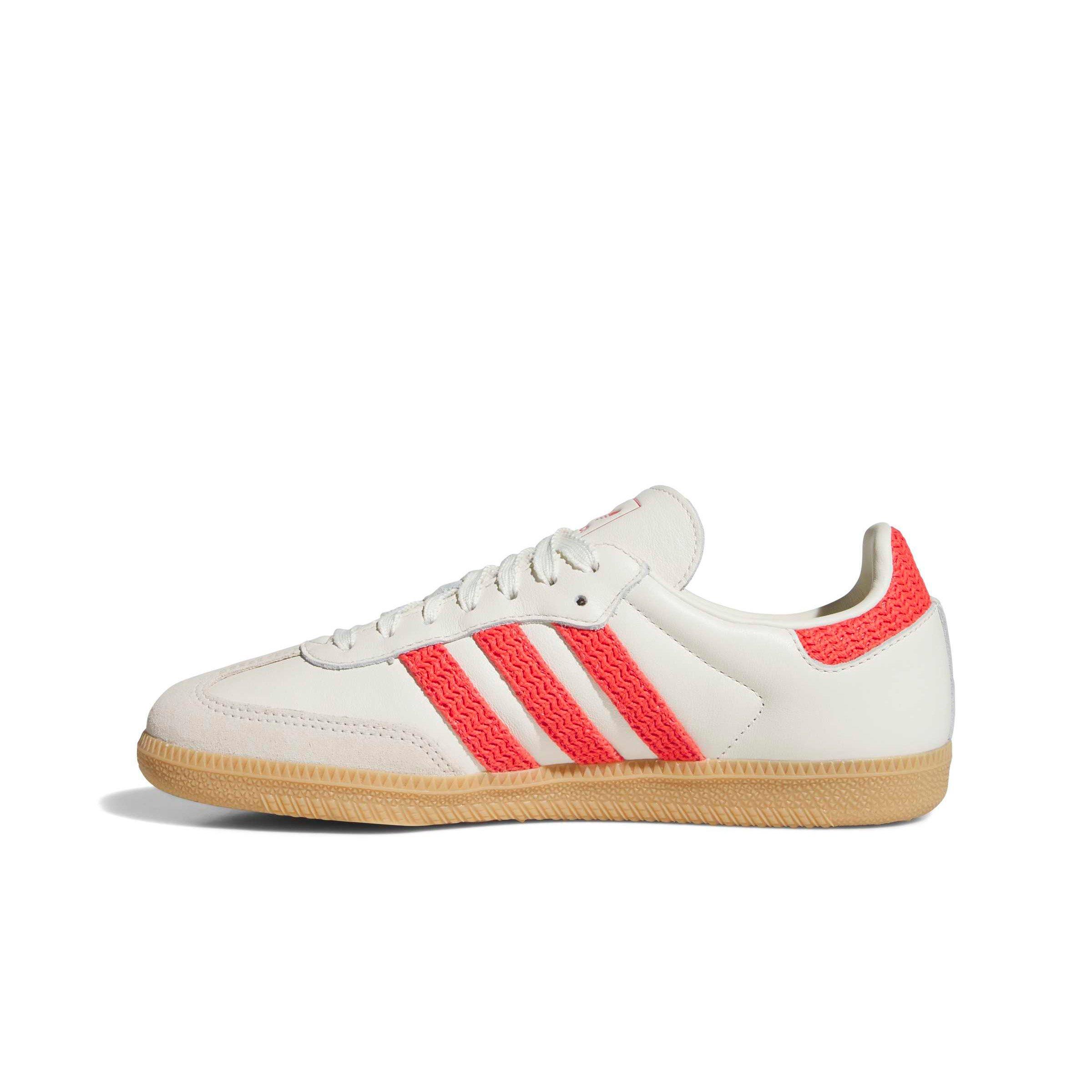 adidas Originals Samba OG Crochet "Off White/Semi Lucid Red" Women's Shoe - WHITE/RED Thumbnail View 2