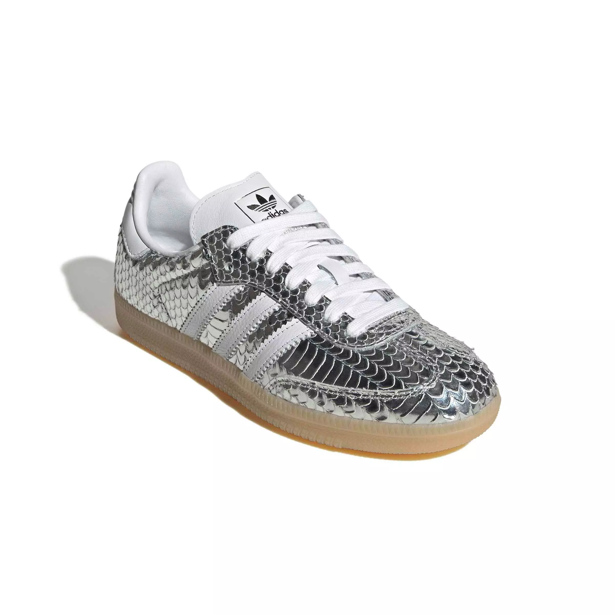 adidas Originals Samba OG "Silver Metallic/White/Gum" Women's Shoe - SILVER