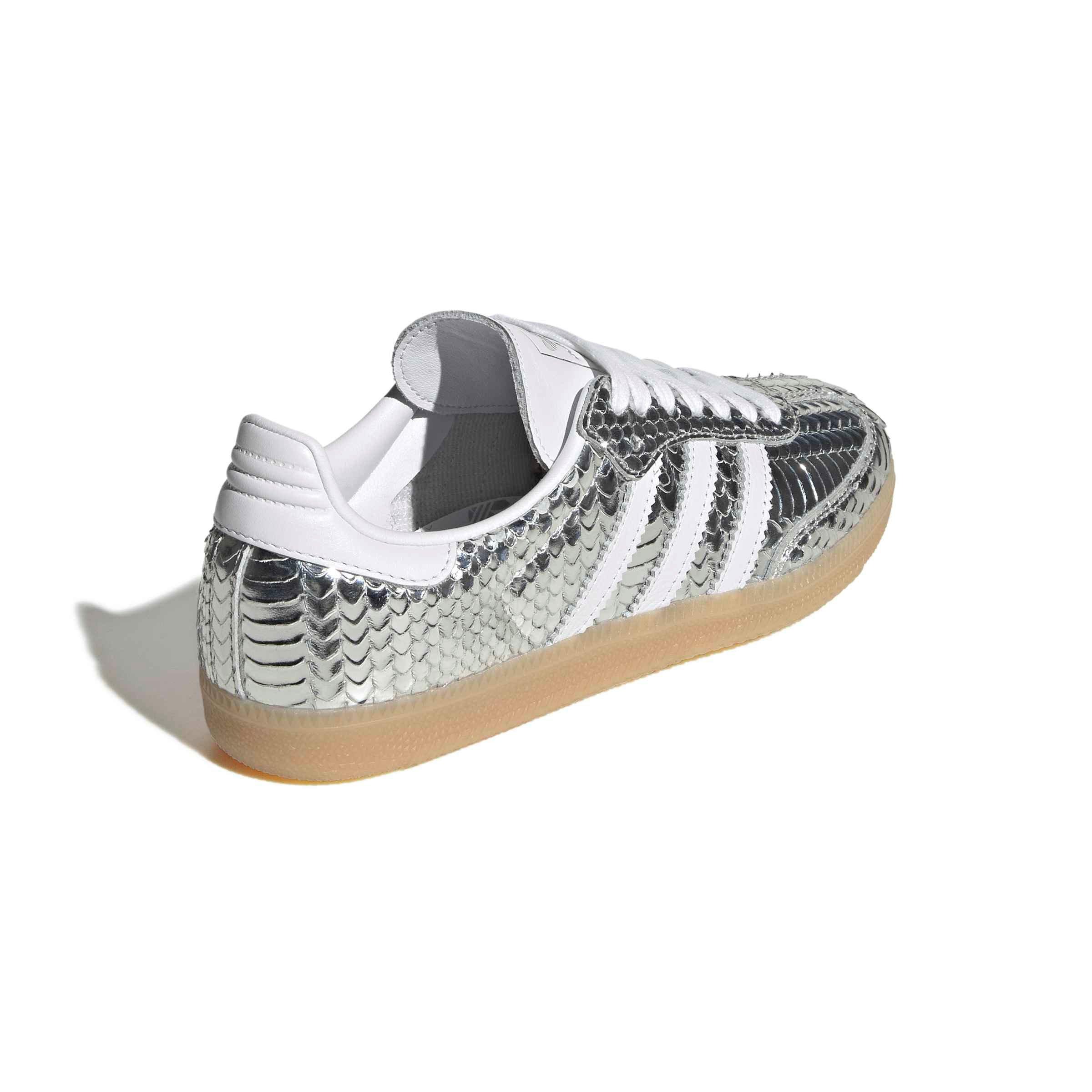 adidas Originals Samba OG "Silver Metallic/White/Gum" Women's Shoe - SILVER Thumbnail View 6