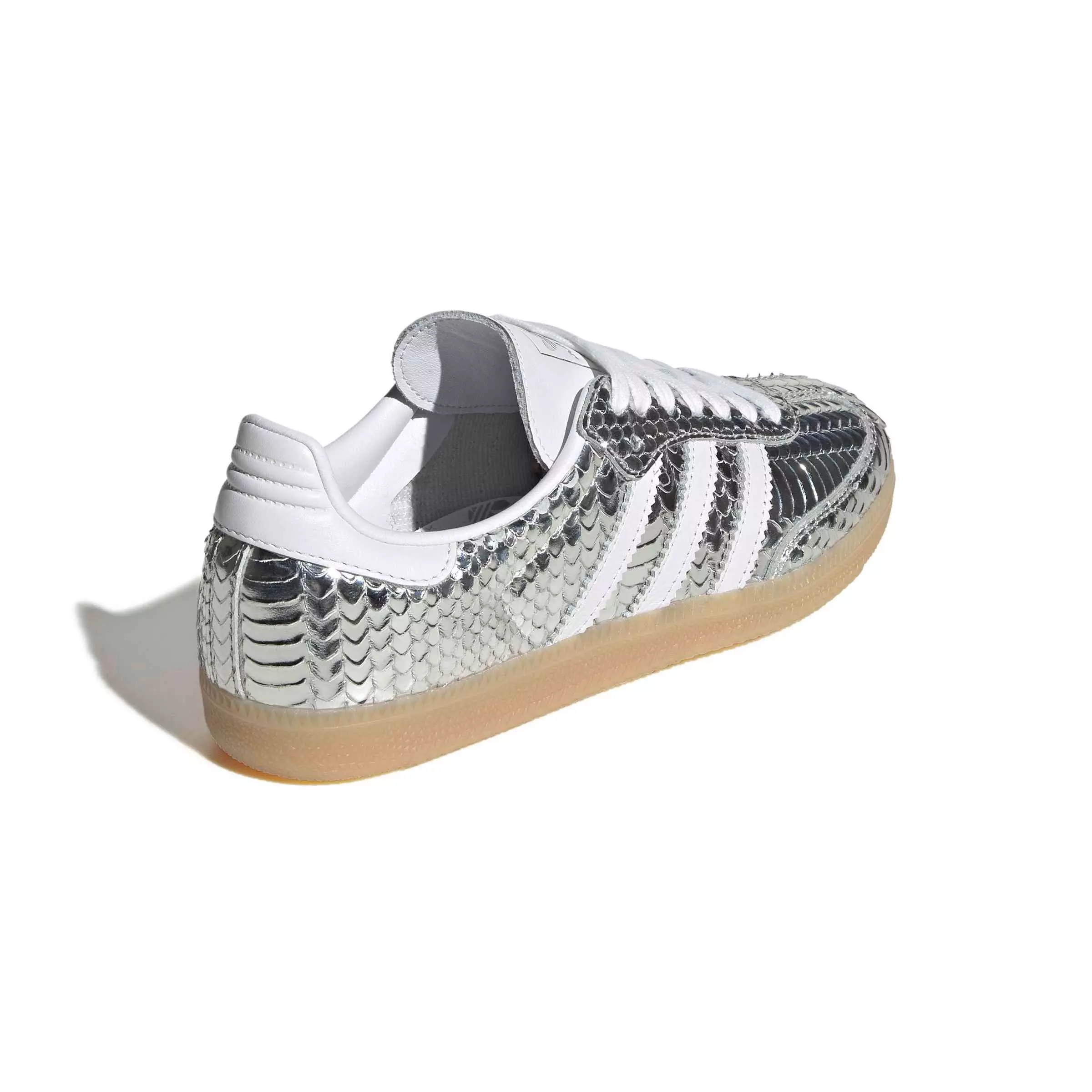 adidas Originals Samba OG "Silver Metallic/White/Gum" Women's Shoe - SILVER