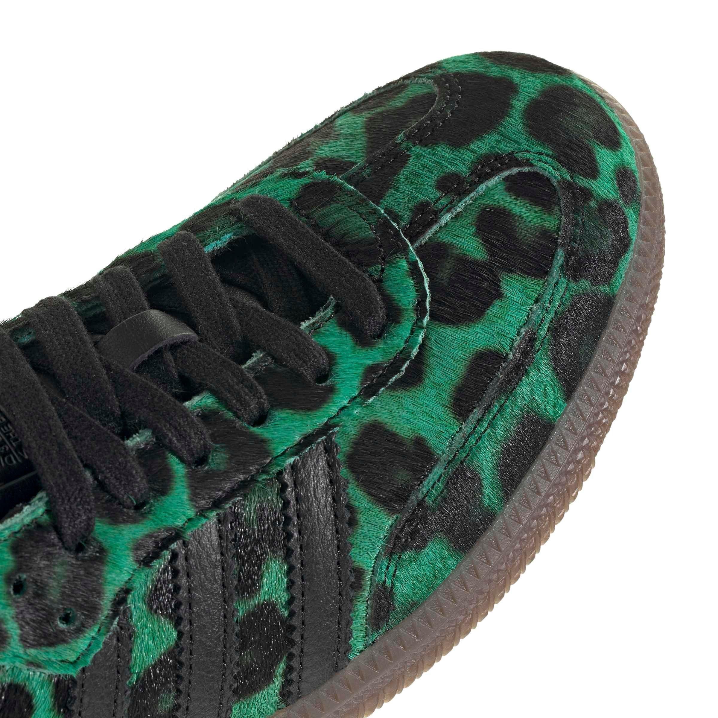 adidas Originals Samba OG "Semi Screaming Green/Core Black" Women's Shoe - GREEN/BLACK Thumbnail View 8