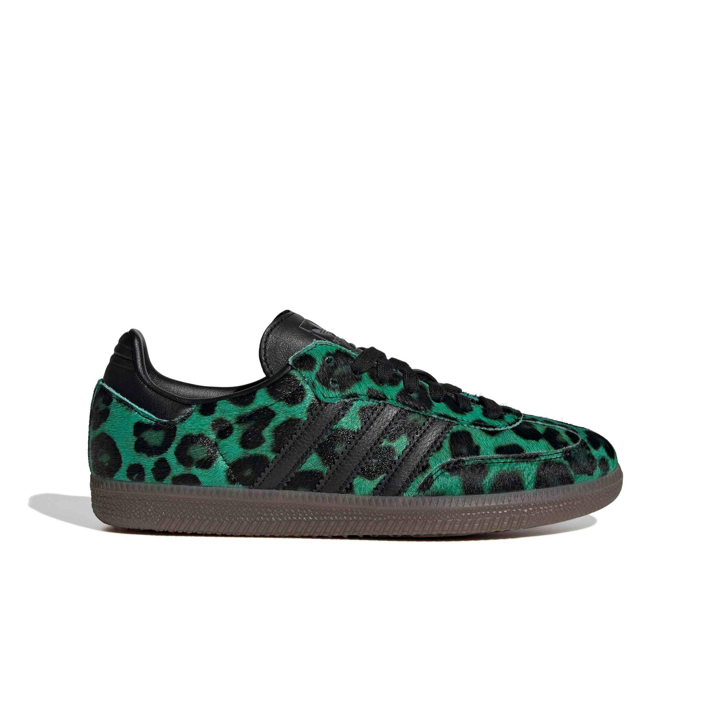 adidas Originals Samba OG "Semi Screaming Green/Core Black" Women's Shoe - GREEN/BLACK Thumbnail View 1