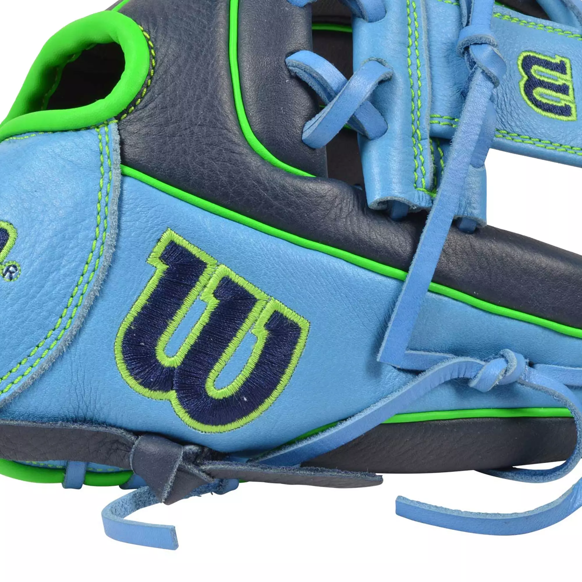 Wilson A700 SMU 11.5" Baseball Fielders Glove- Navy/Neon - NAVY/GREEN