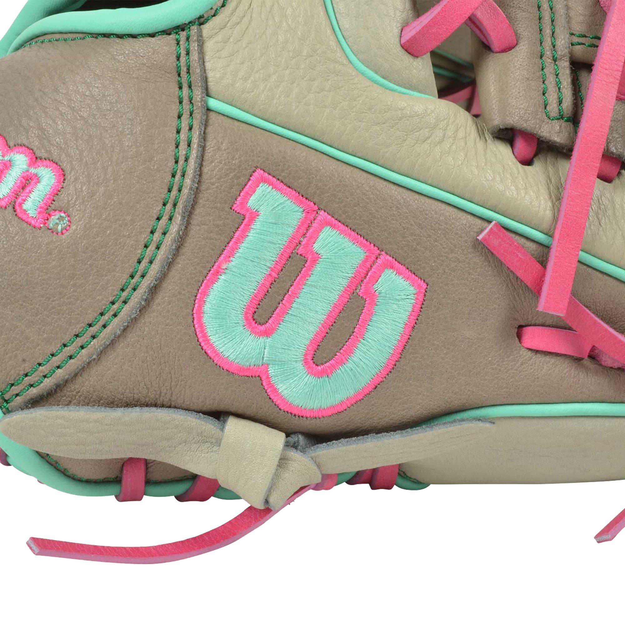 Wilson A700 SMU 11.5" Baseball Fielders Glove- Grey/Pink - GREY/PINK Thumbnail View 4