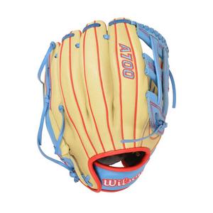 Wilson A700 SMU 12" Baseball Fielders Glove - Blonde/Red
