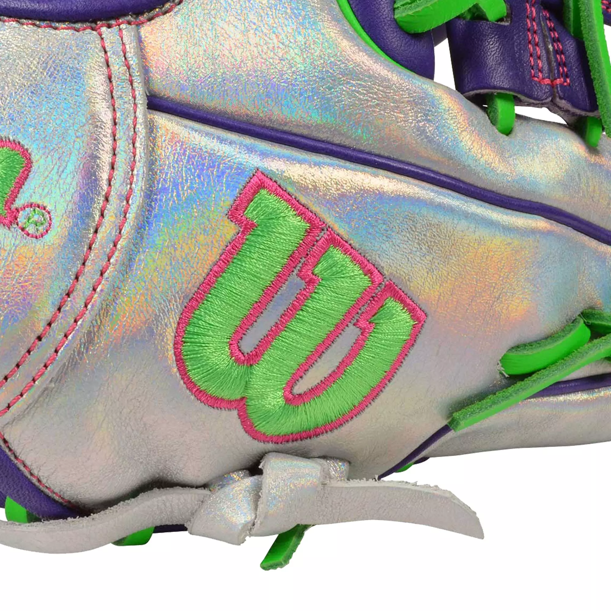 Wilson A2000 Disco SMU 11.5" Baseball Fielders Glove - PURPLE/SILVER