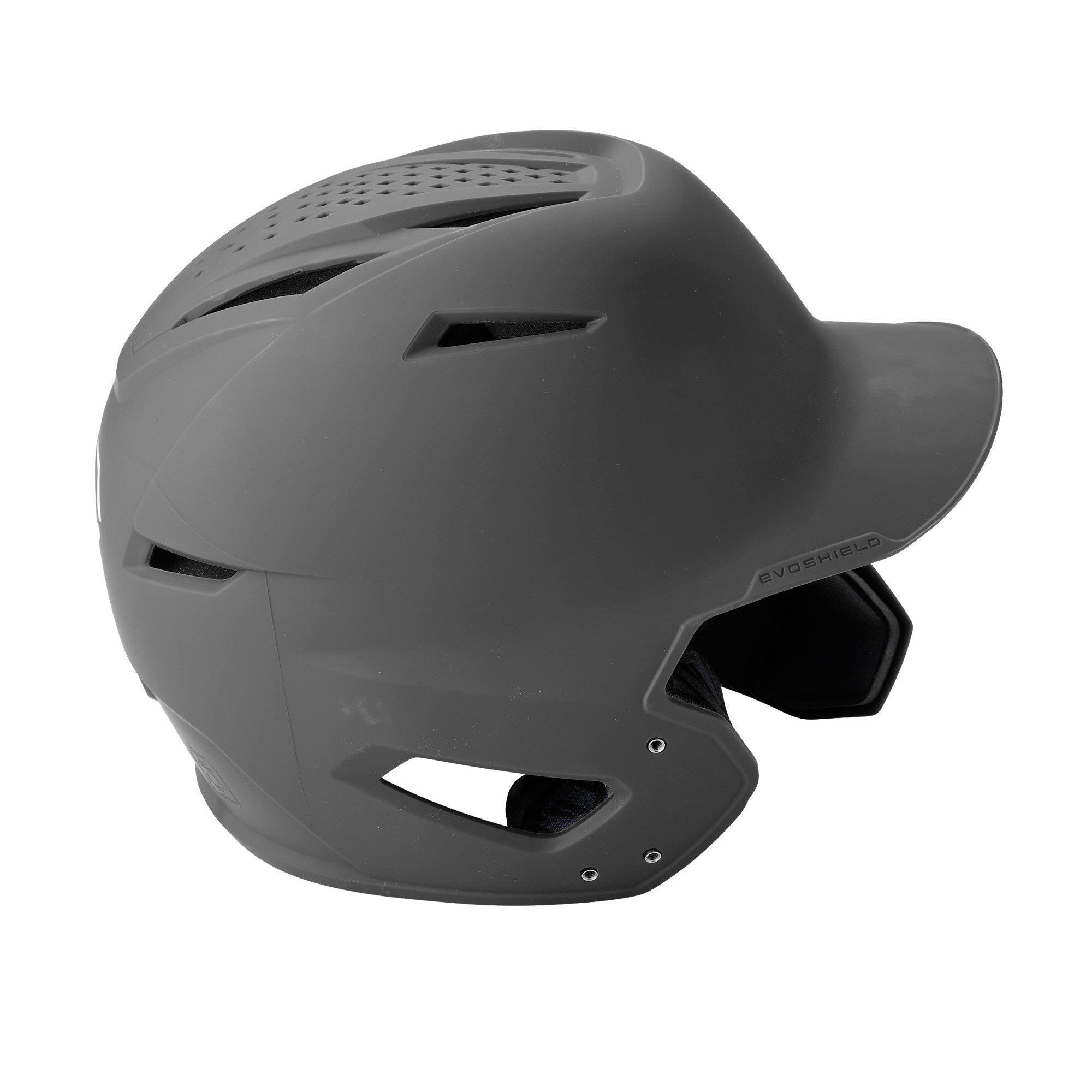 EvoShield XVT 2.0 Matte Charcoal Batting Helmet w/ Faceshield