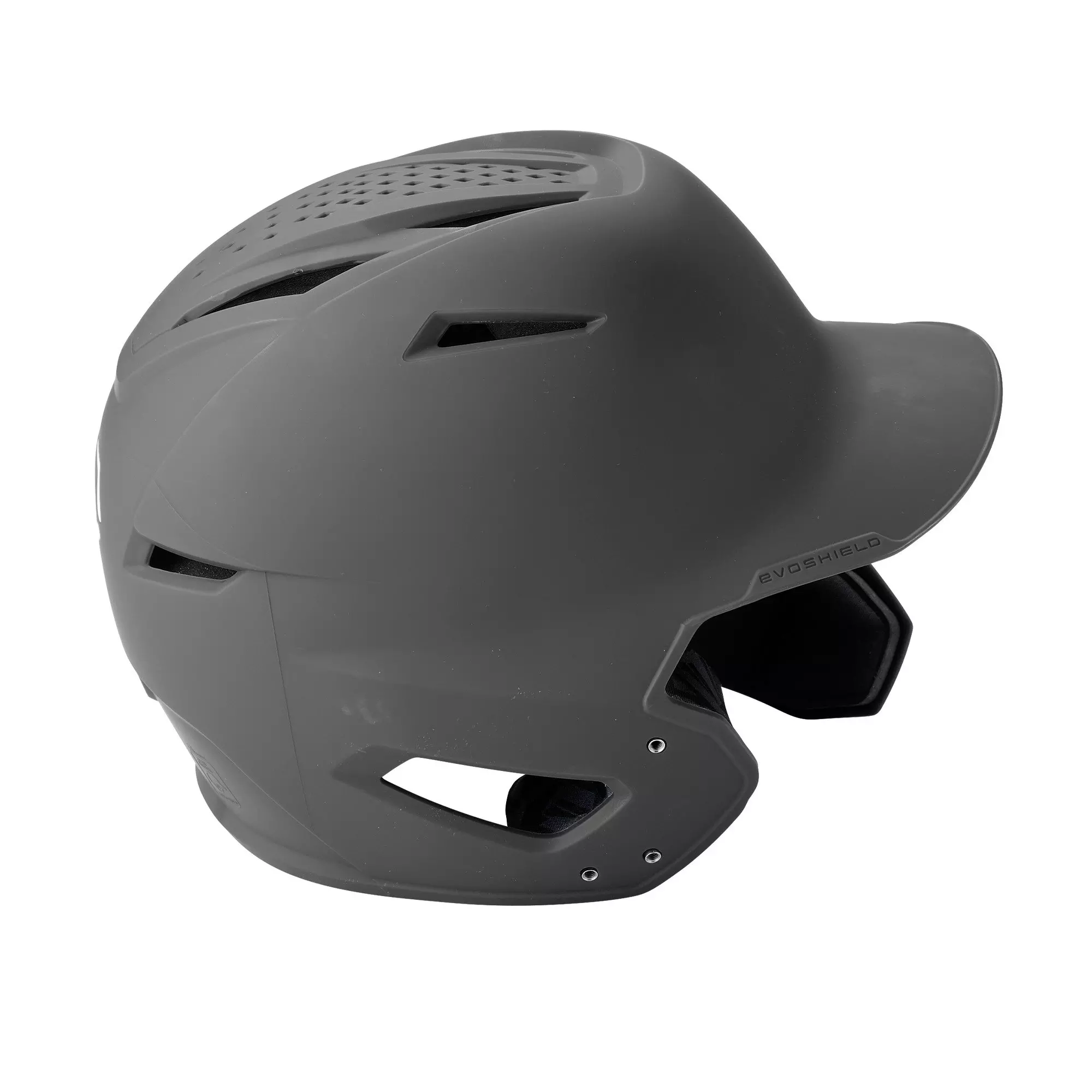 EvoShield XVT 2.0 Matte Batting Helmet w/ Faceshield - Charcoal - CHARCOAL