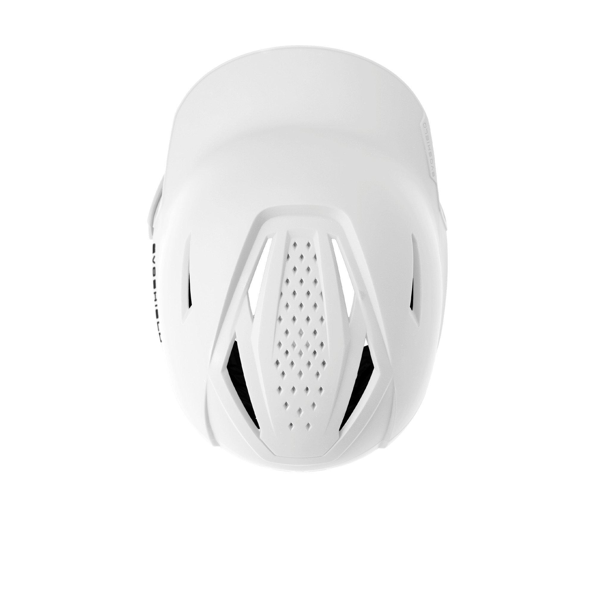 Evoshield XVT 2.0 Matte White Baseball Batting Helmet w/ Faceshield