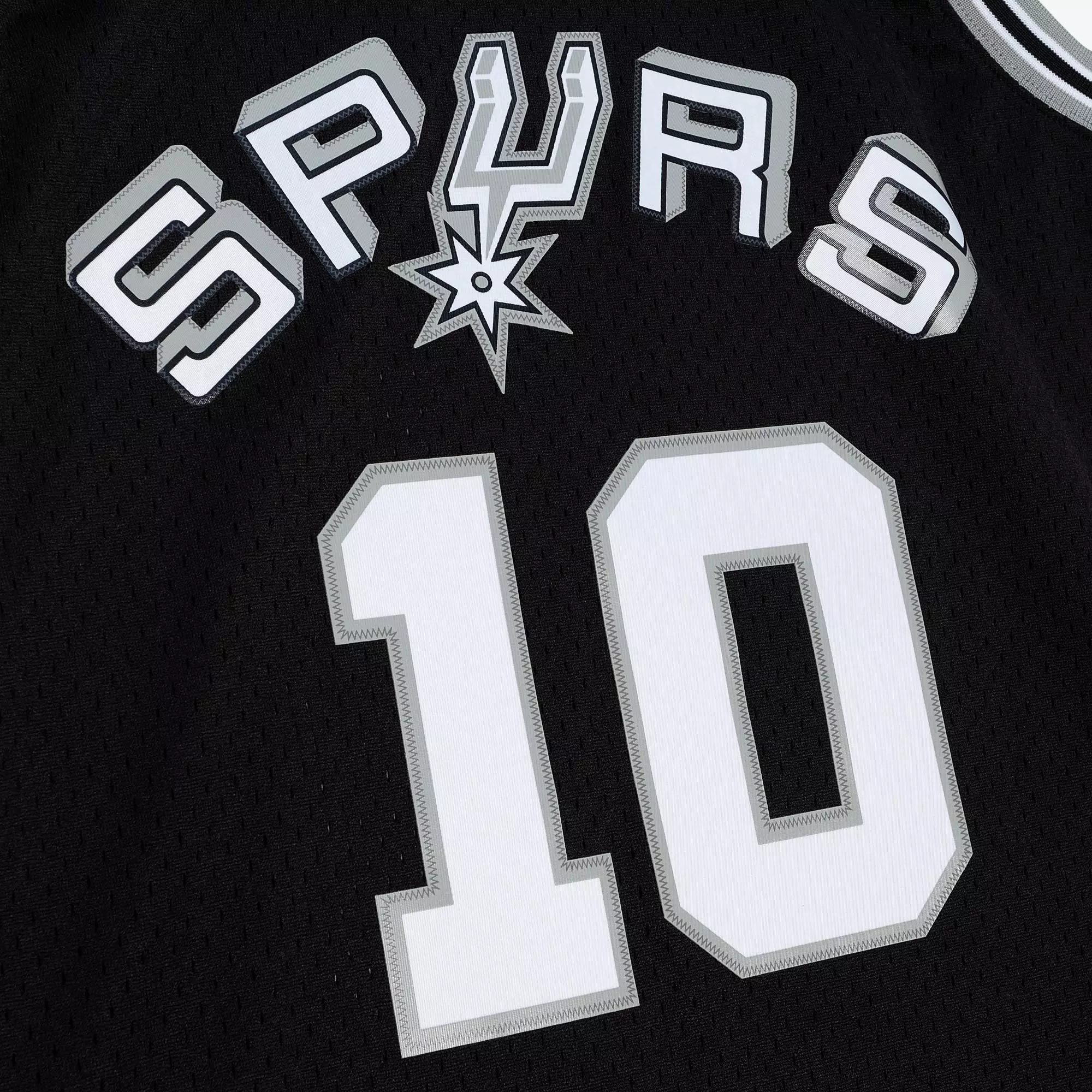 Mitchell & Ness San Antonio Spurs Dennis Rodman Road Jersey - Black - BLACK