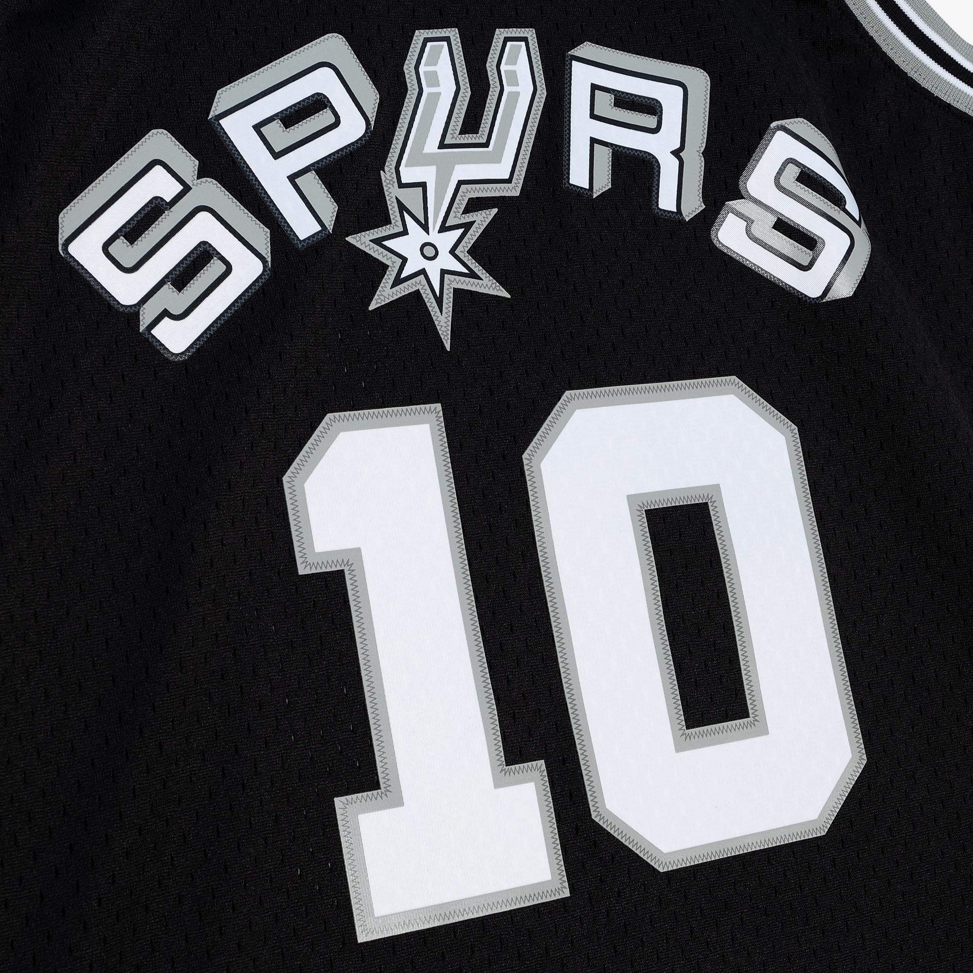 Mitchell & Ness San Antonio Spurs Dennis Rodman Road Jersey-Black - BLACK Thumbnail View 3