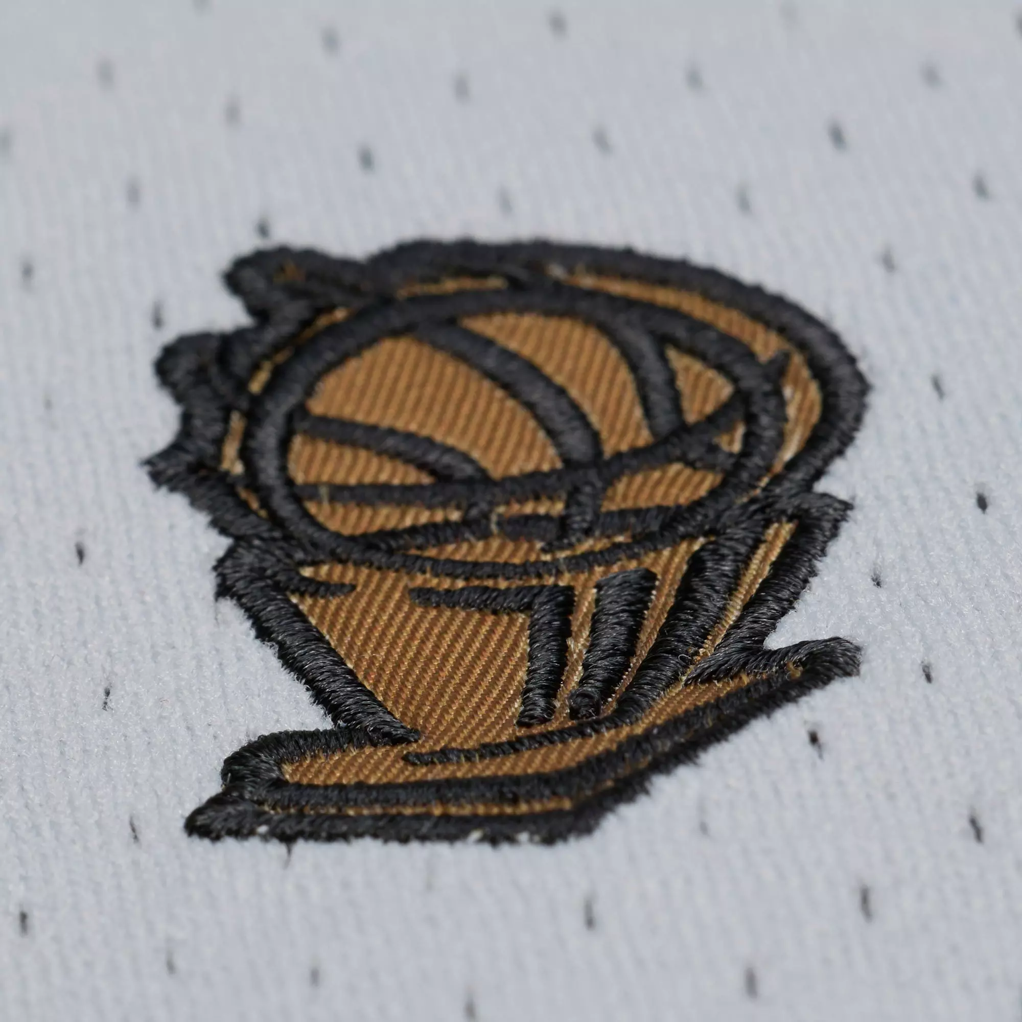 Mitchell & Ness Chicago Bulls Button Front Jersey - Grey - GREY/BLACK