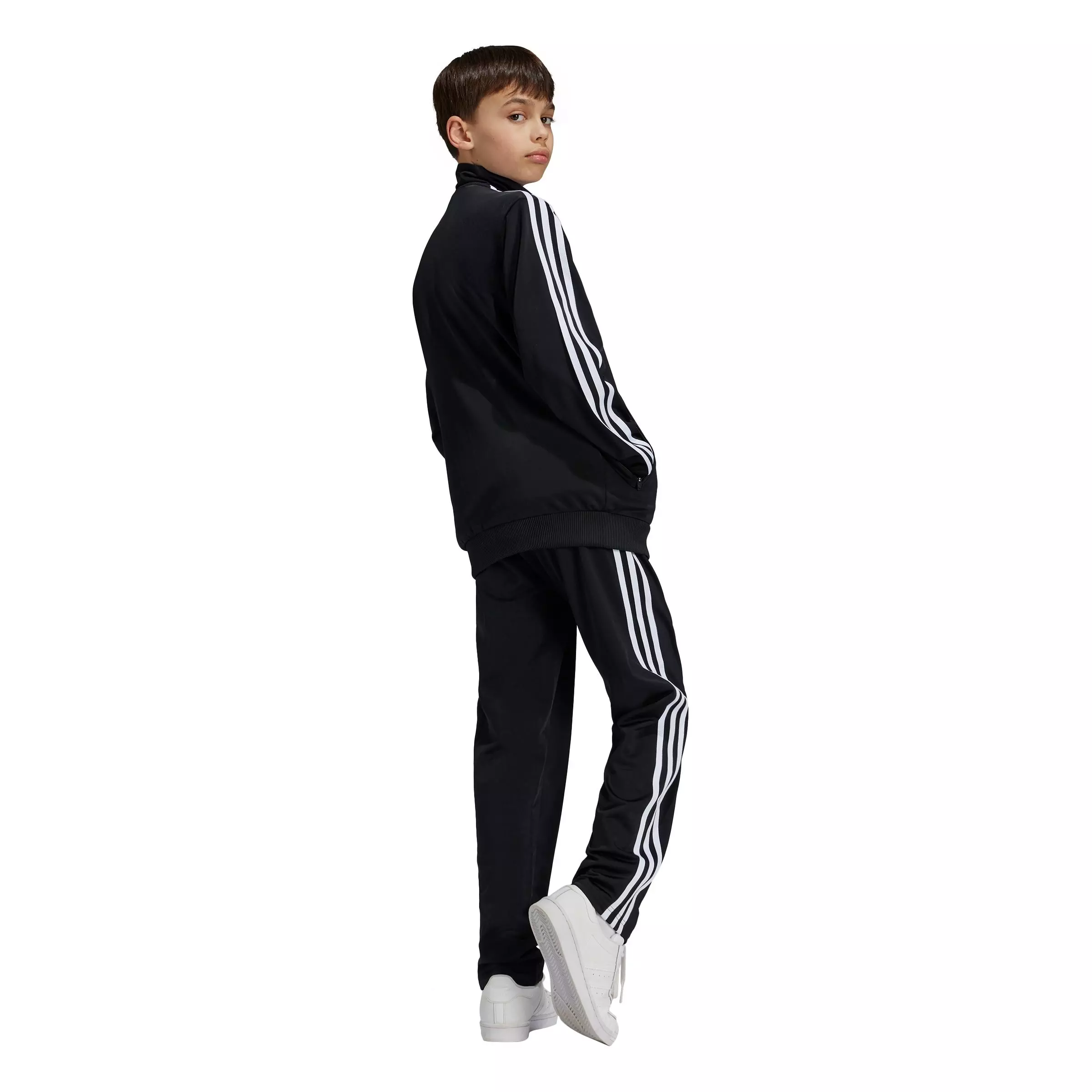adidas Originals Big Kids' Adicolor Firebird Track Pants - BLACK/WHITE