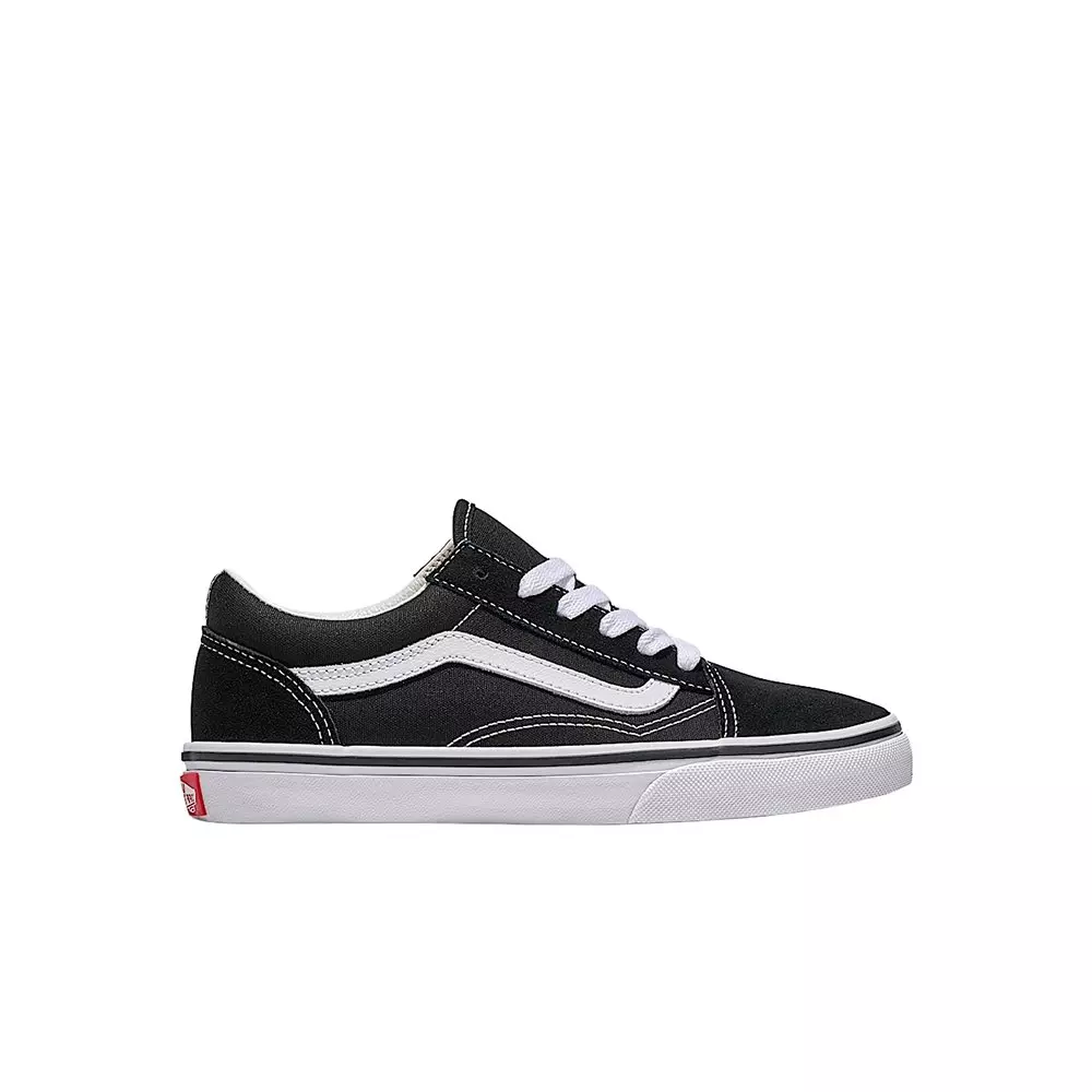 Vans Old Skool "Black/White" Grade School Boys' Shoe - BLACK/WHITE
