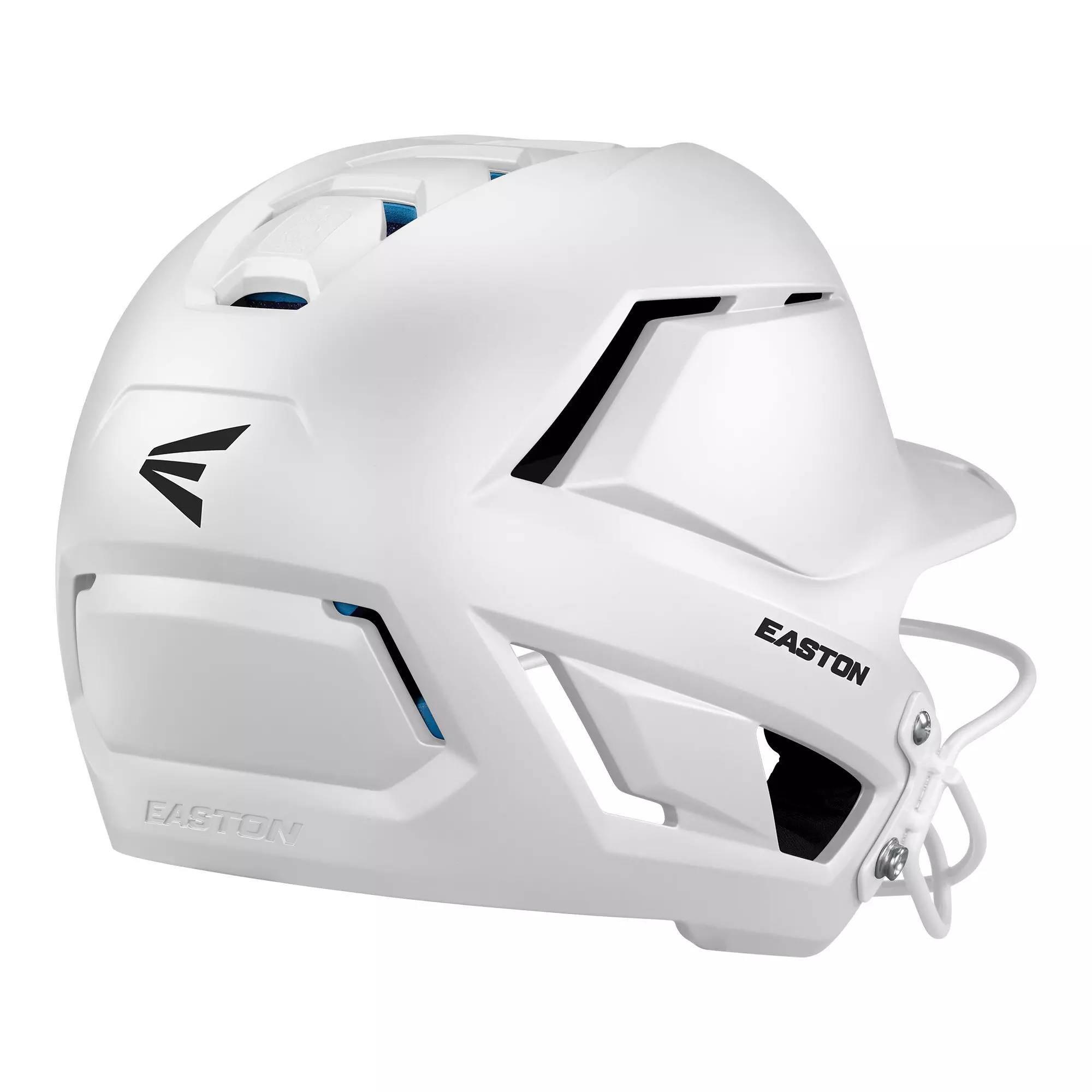 Easton Z50 Matte Softball Batting Helmet w/ Mask - White - WHITE