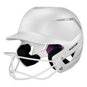 Easton Z50 Matte Softball Batting Helmet w/ Mask - White