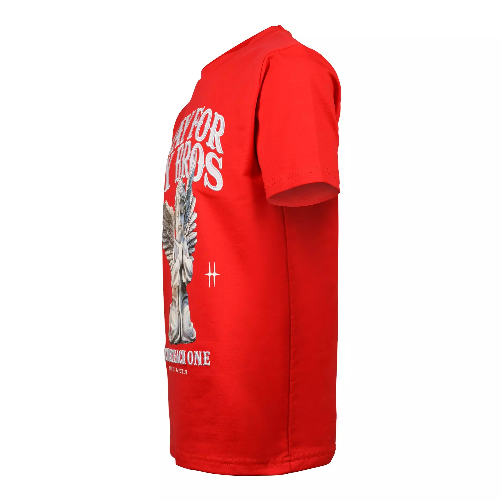 Streetz Iz Watchin Big Boys' Pray For My Bros Tee - Red - RED