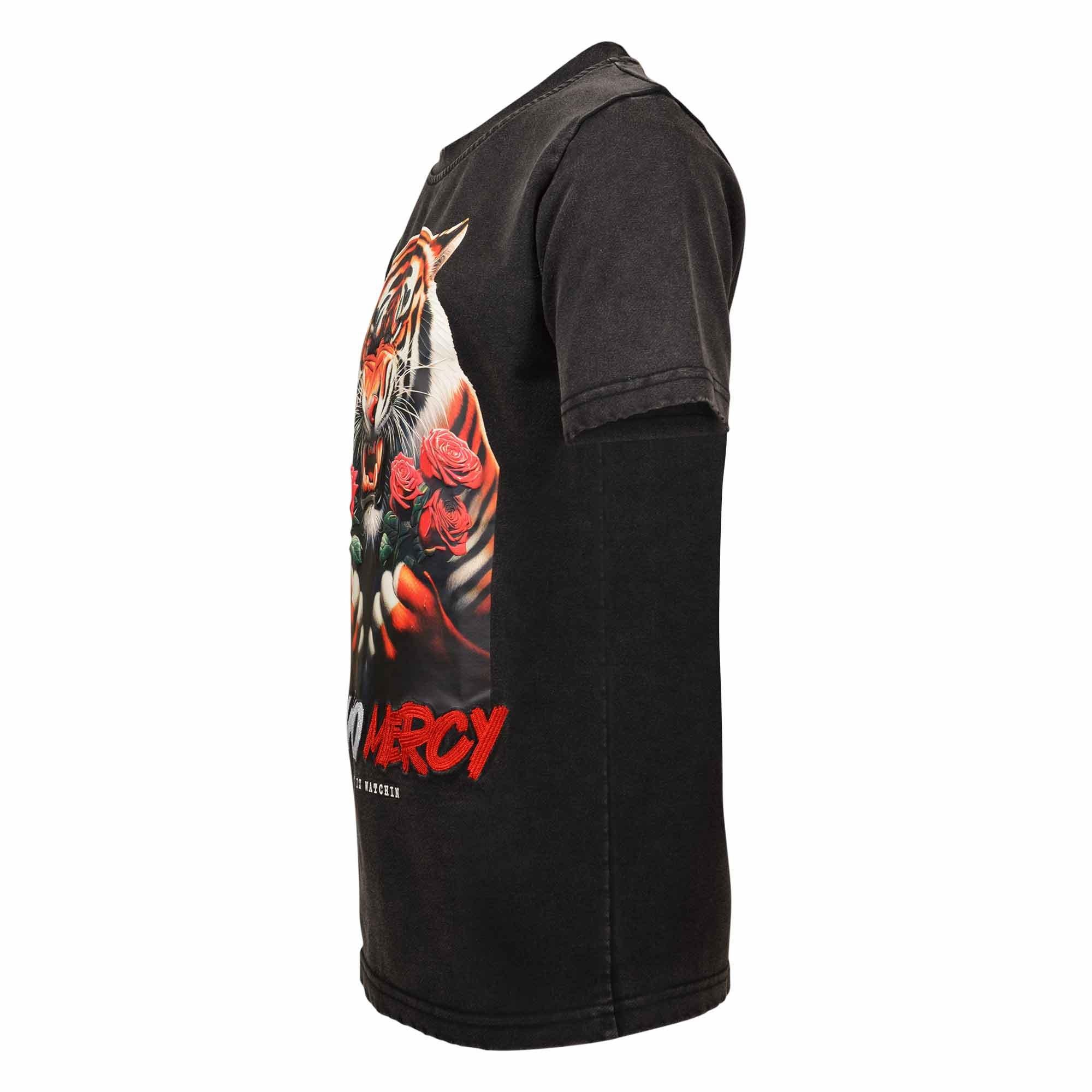 Streetz Iz Watchin Big Boys' Show No Mercy Tee - GREY Thumbnail View 3