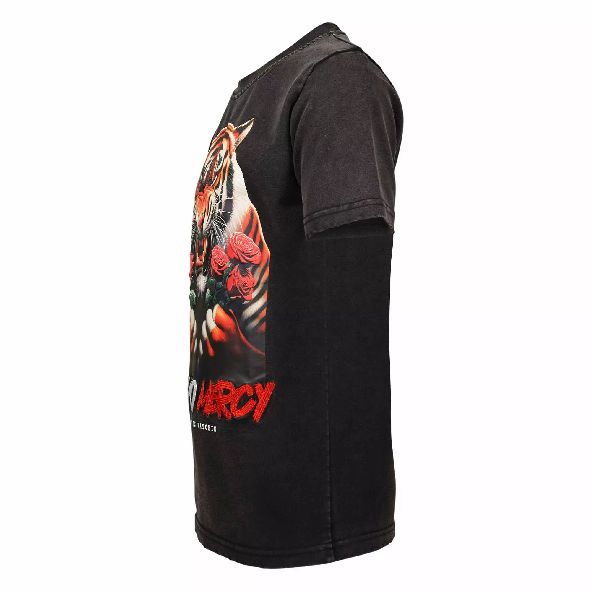 Streetz Iz Watchin Big Boys' Show No Mercy Tee - GREY