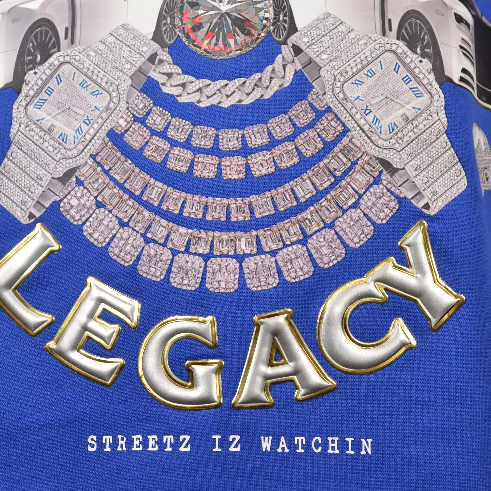 Streetz Iz Watchin Big Boys' Building My Legacy Tee - OLIVE