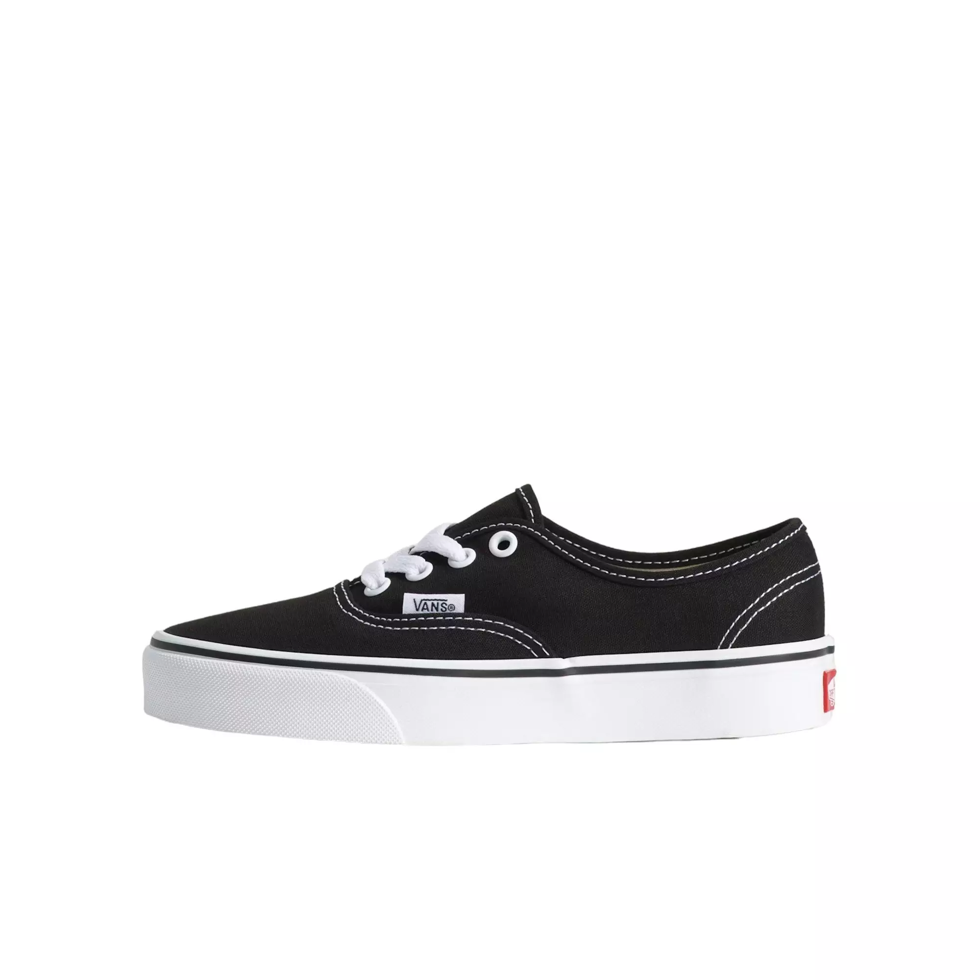 Vans Authentic "Black/White" Grade School Boys' Shoe - BLACK/WHITE