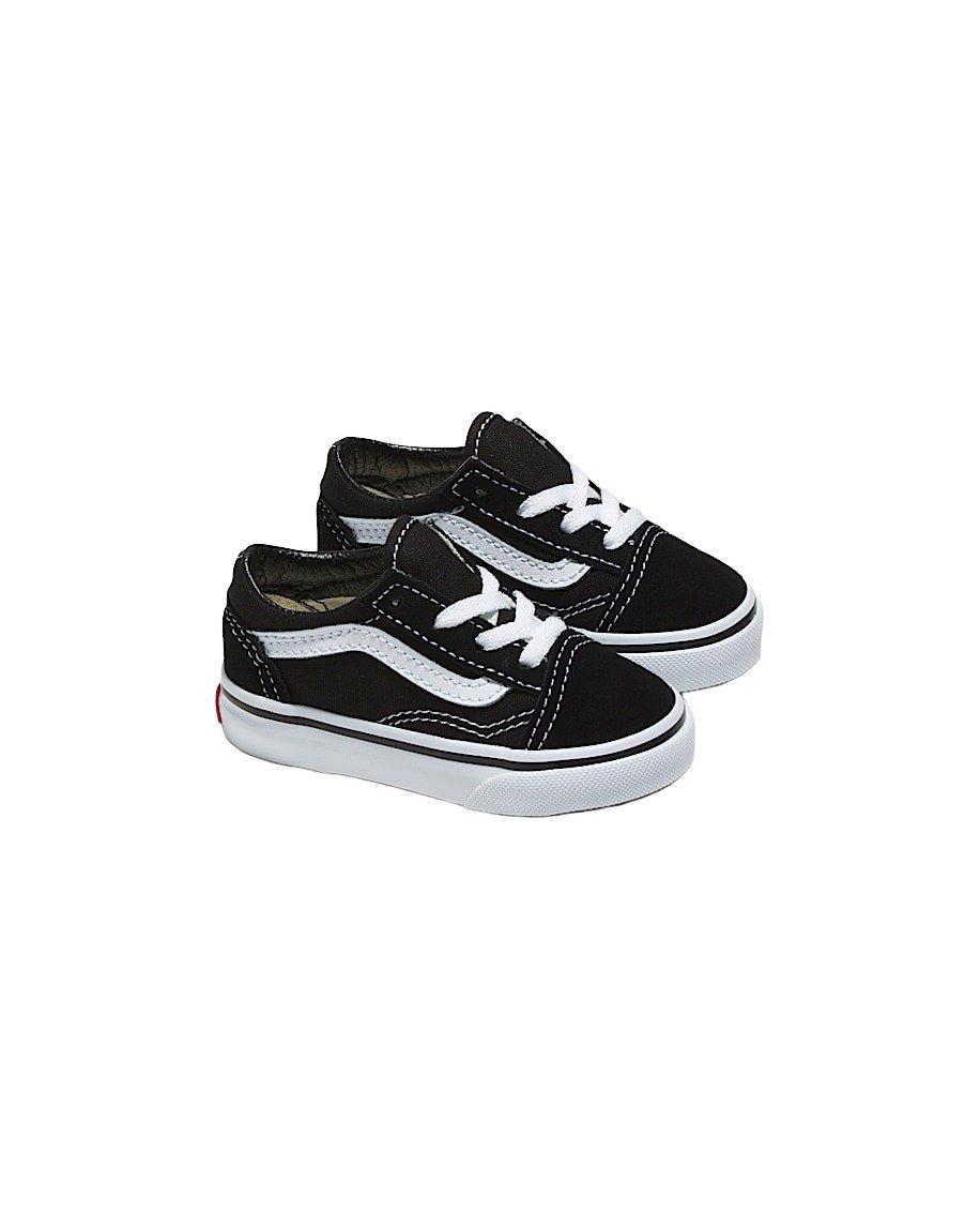 Vans Old Skool Lace Toddler Boys' "Black/White" Shoe