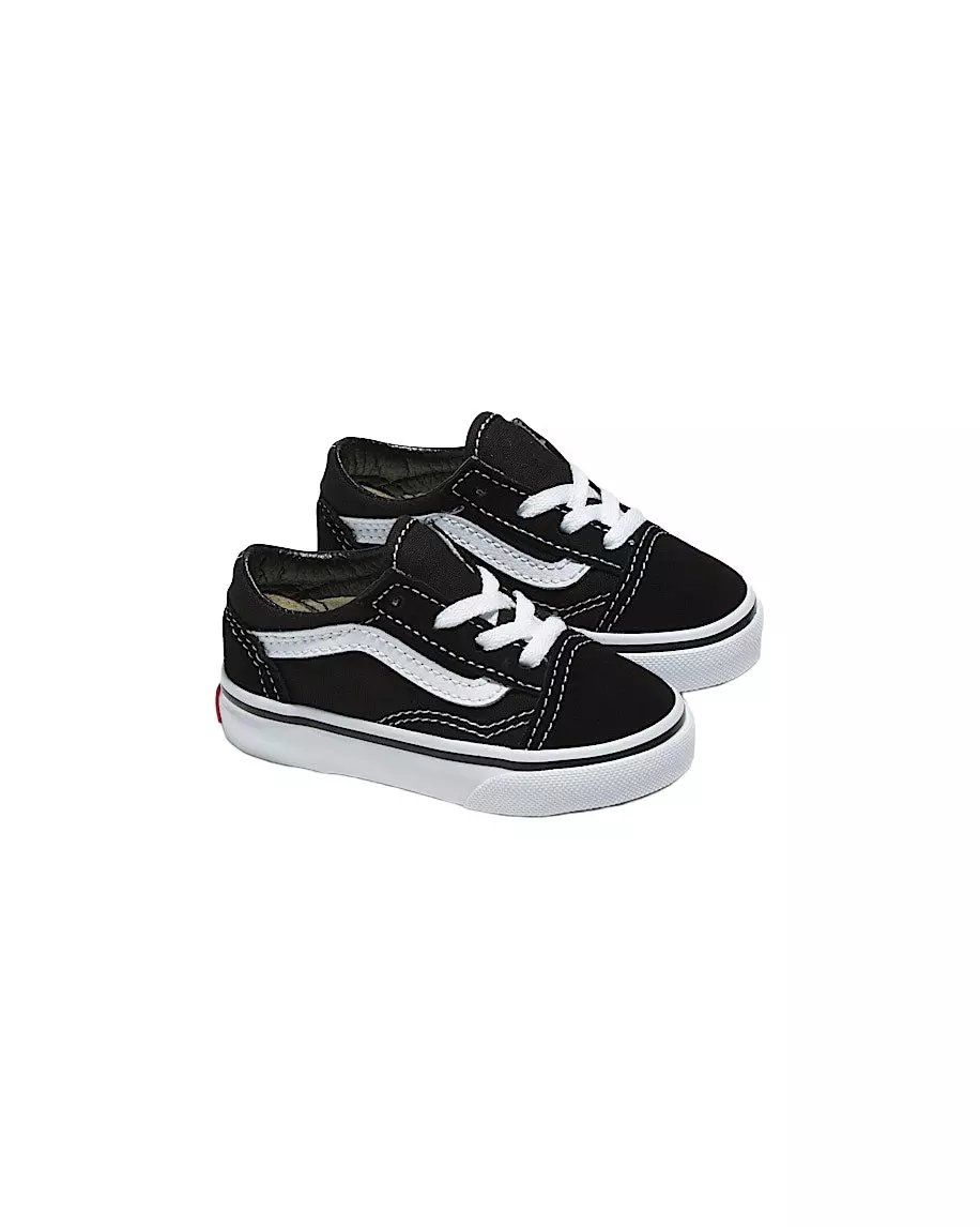 Vans Old Skool Lace "Black/White" Toddler Boys' Shoe - BLACK/WHITE