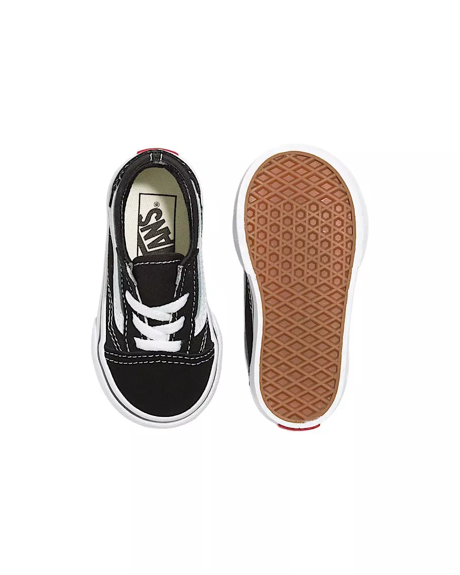 Vans Old Skool Lace "Black/White" Toddler Boys' Shoe - BLACK/WHITE