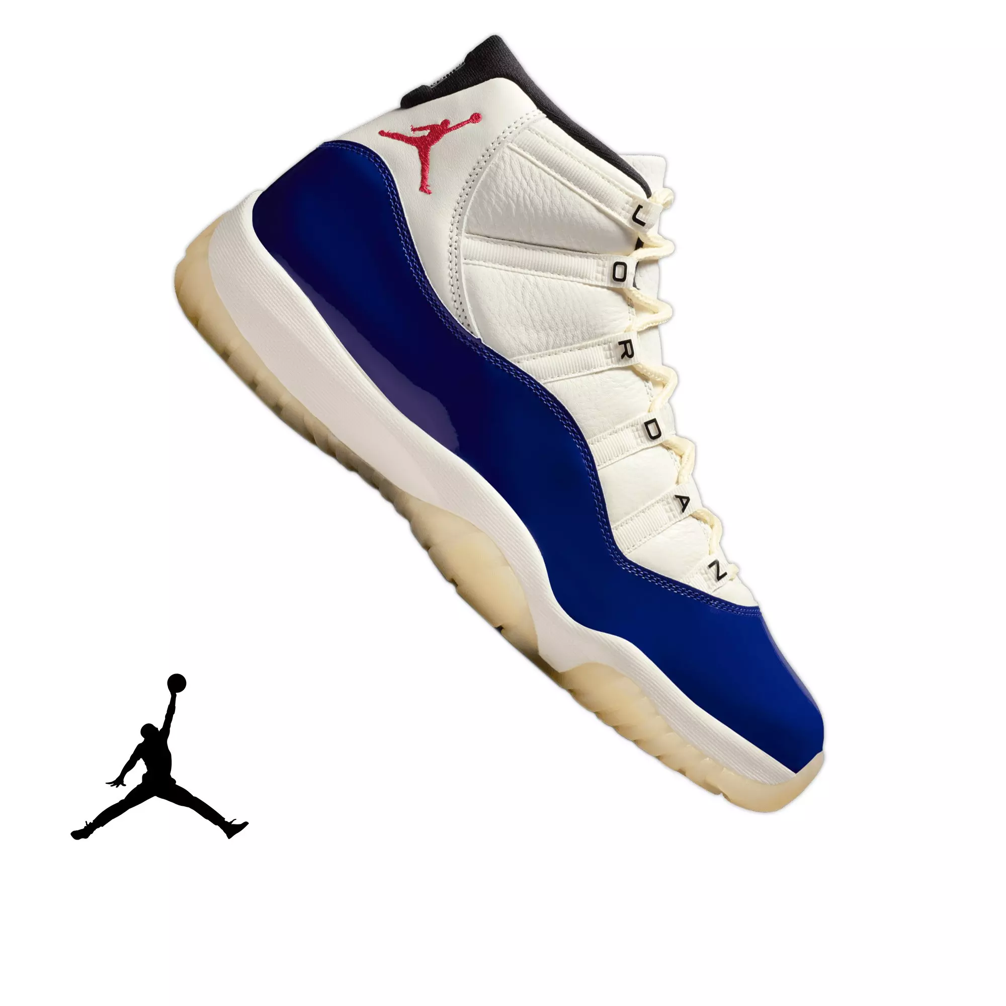 Jordan 11 Retro "Rare Air" Men's Shoe - DEEP ROYAL BLUE/FIRE RED/SAIL