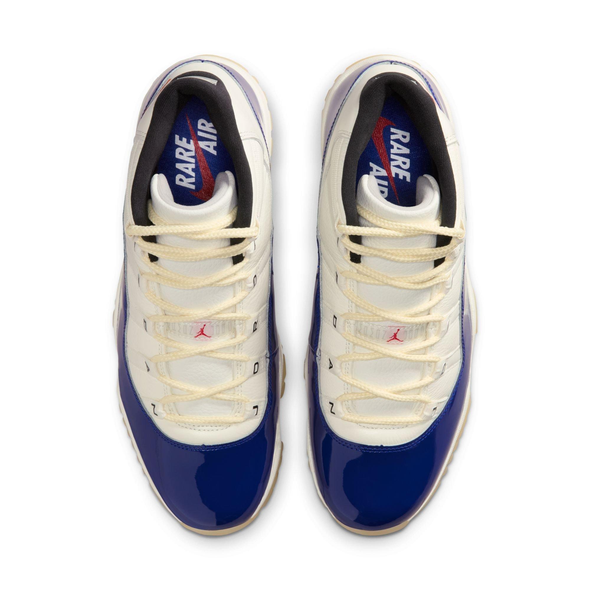 Jordan 11 Retro "Rare Air" Men's Shoe - DEEP ROYAL BLUE/FIRE RED/SAIL Thumbnail View 11